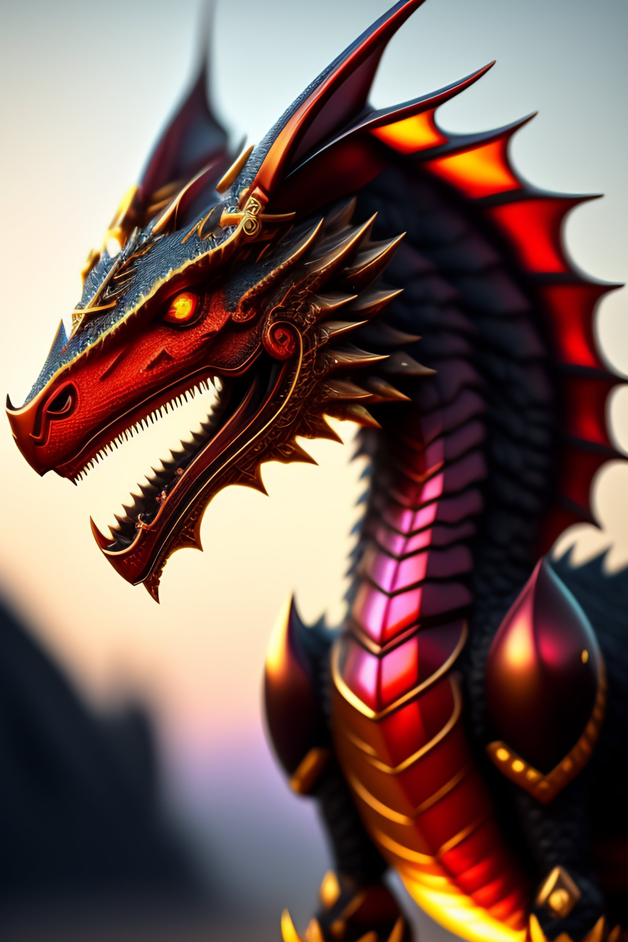 Lexica - Infernadraxia prismstic dragon robot