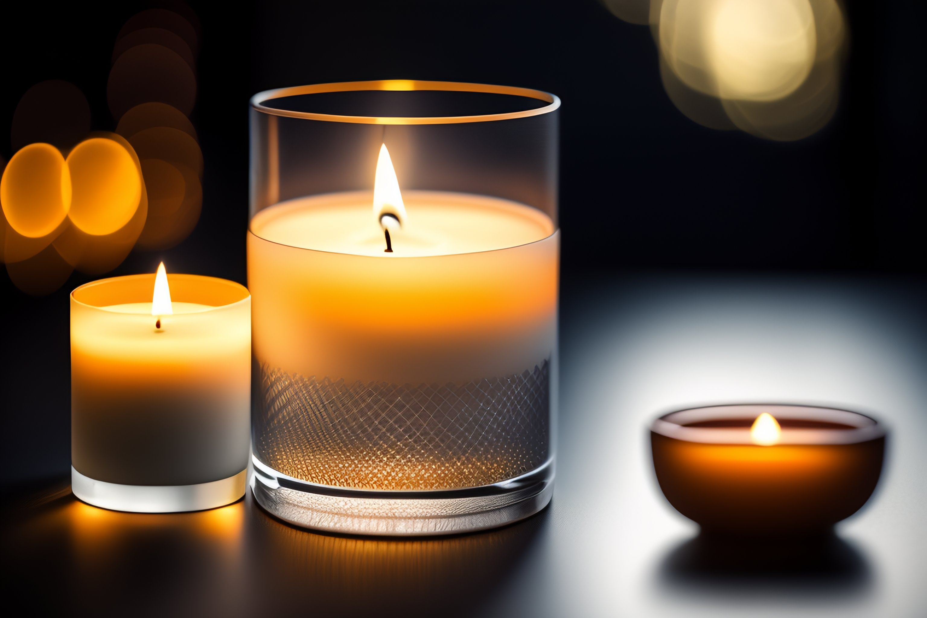 Lexica - A candle designed by Rene Lalique, transparent glass with ...