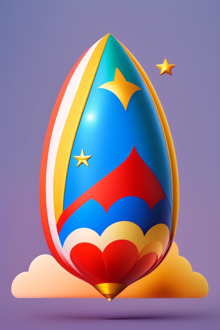 Lexica - Rocket in svg chubby, not so realistic , that can be animated ...