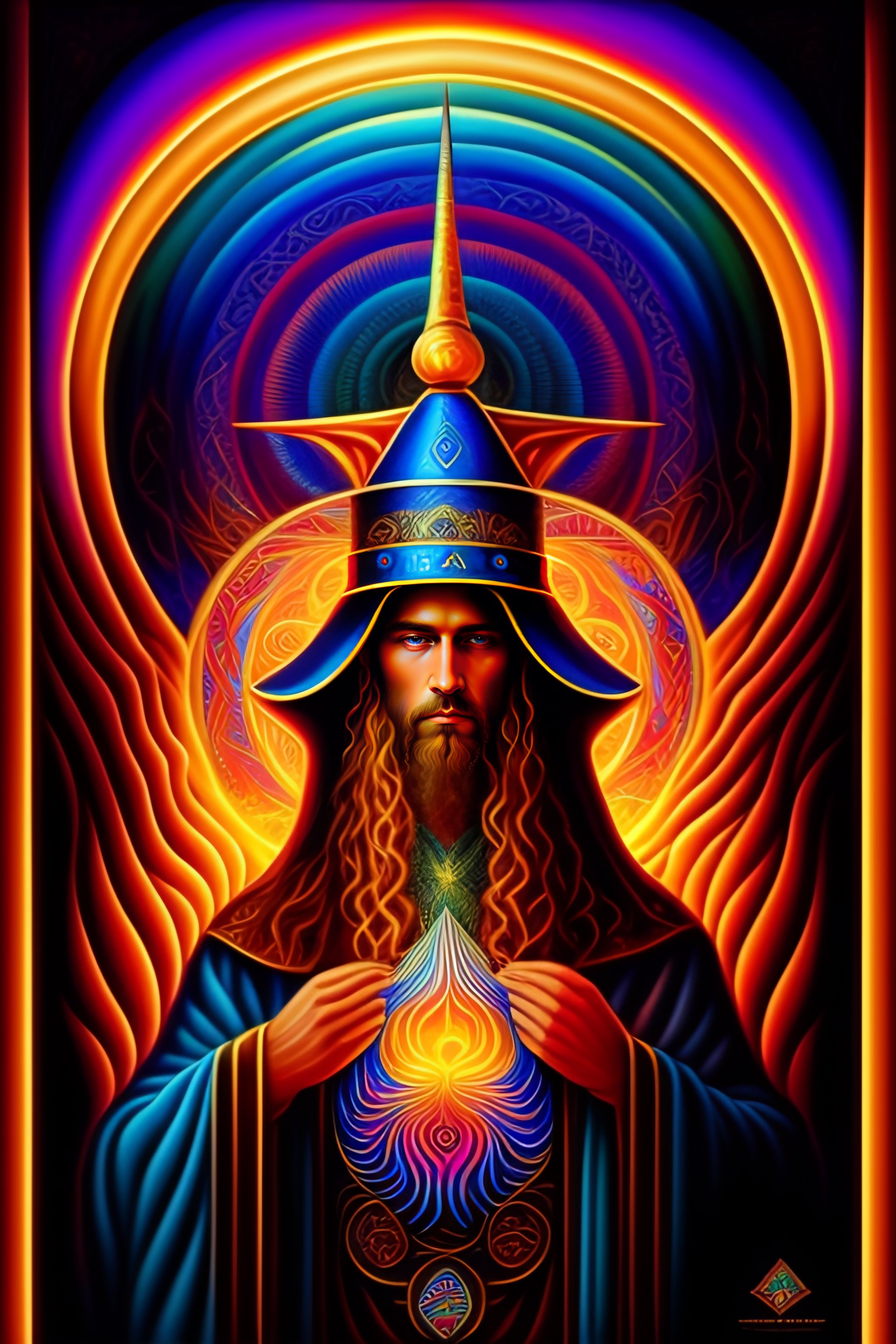 Lexica - Magic mushroom ,occult wizard,alex grey