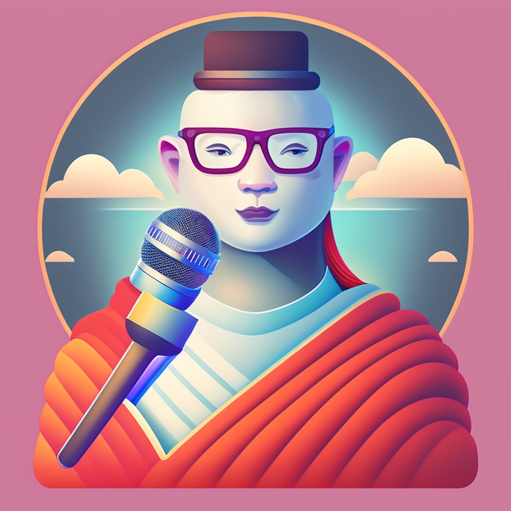 Lexica - An illustration featuring a lama wearing glasses and ...