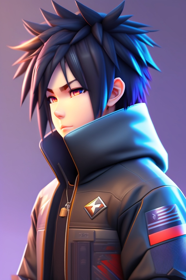 sasuke uchiha anime wallpaper, sasuke uchiha wallpaper, in the style of  cyberpunk dystopia, light blue and dark blue, realistic oil painting -  AI Generated Artwork - NightCafe Creator