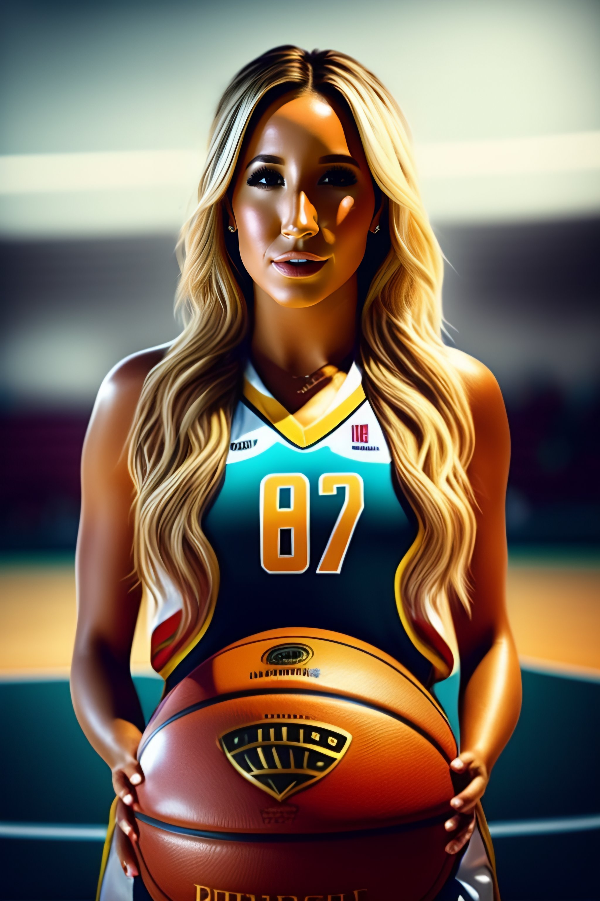 Lexica Ashley Tisdale playing basketball