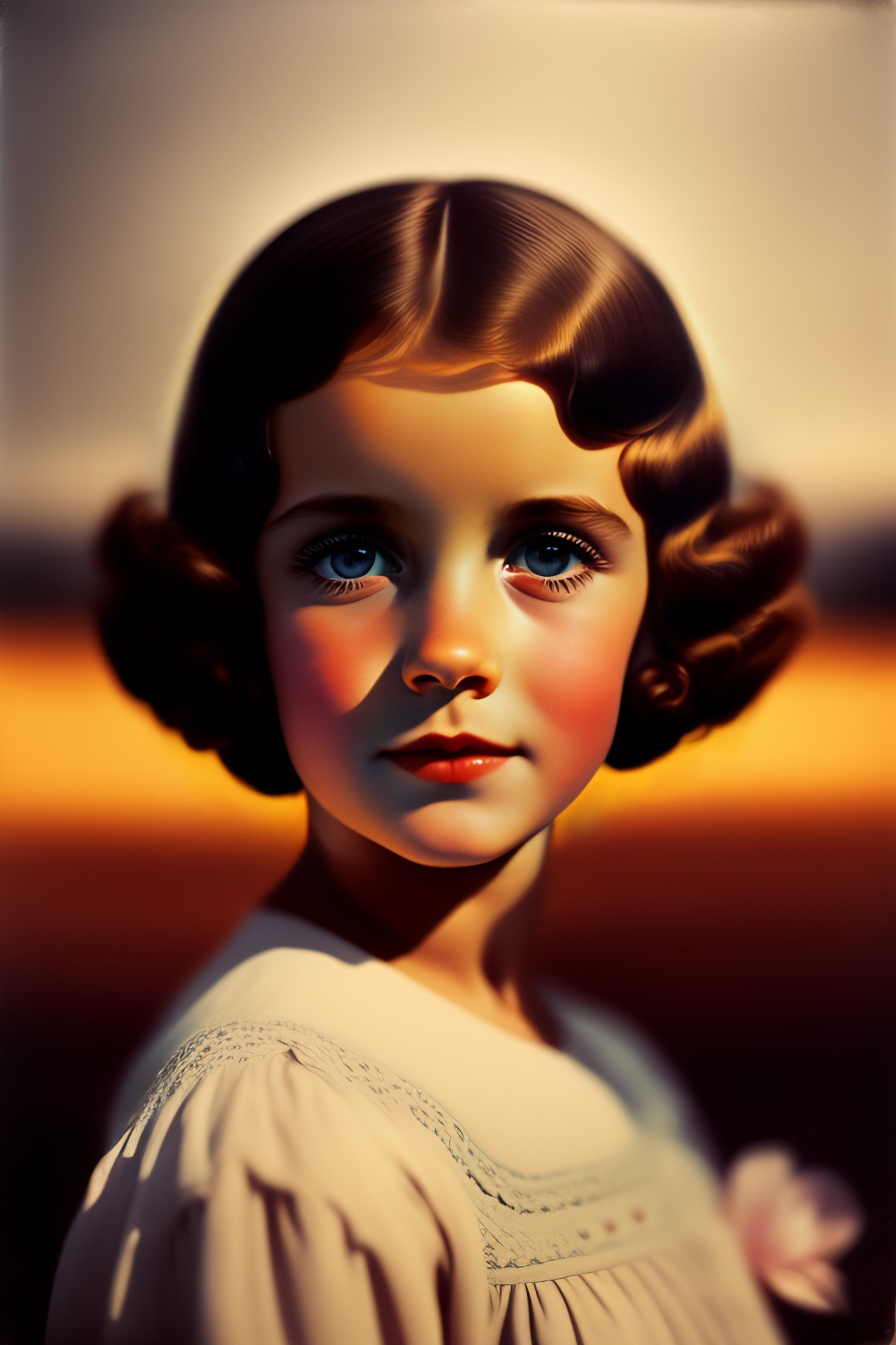 lexica-girl-with-big-eyes-in-1942