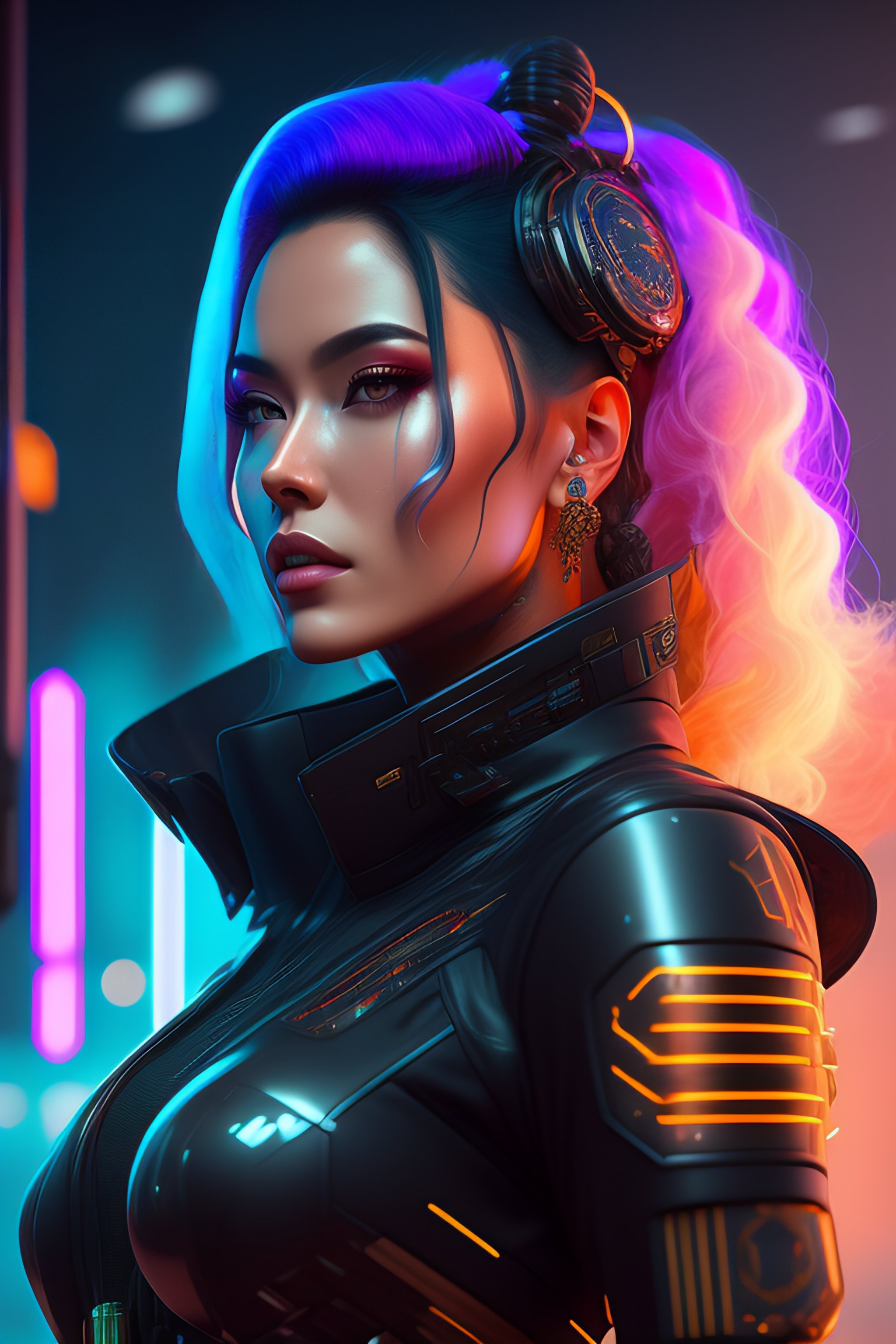 Lexica - Portrait of agatha vega as a cyberpunk cyborg. sci - fi ...