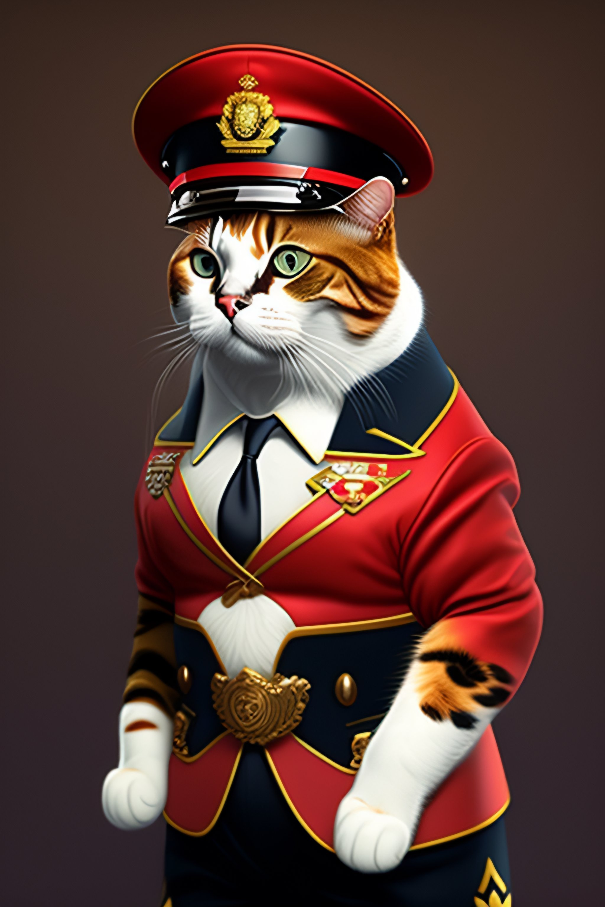 Lexica - A cat dressed as an international police officer with a cartoon  design