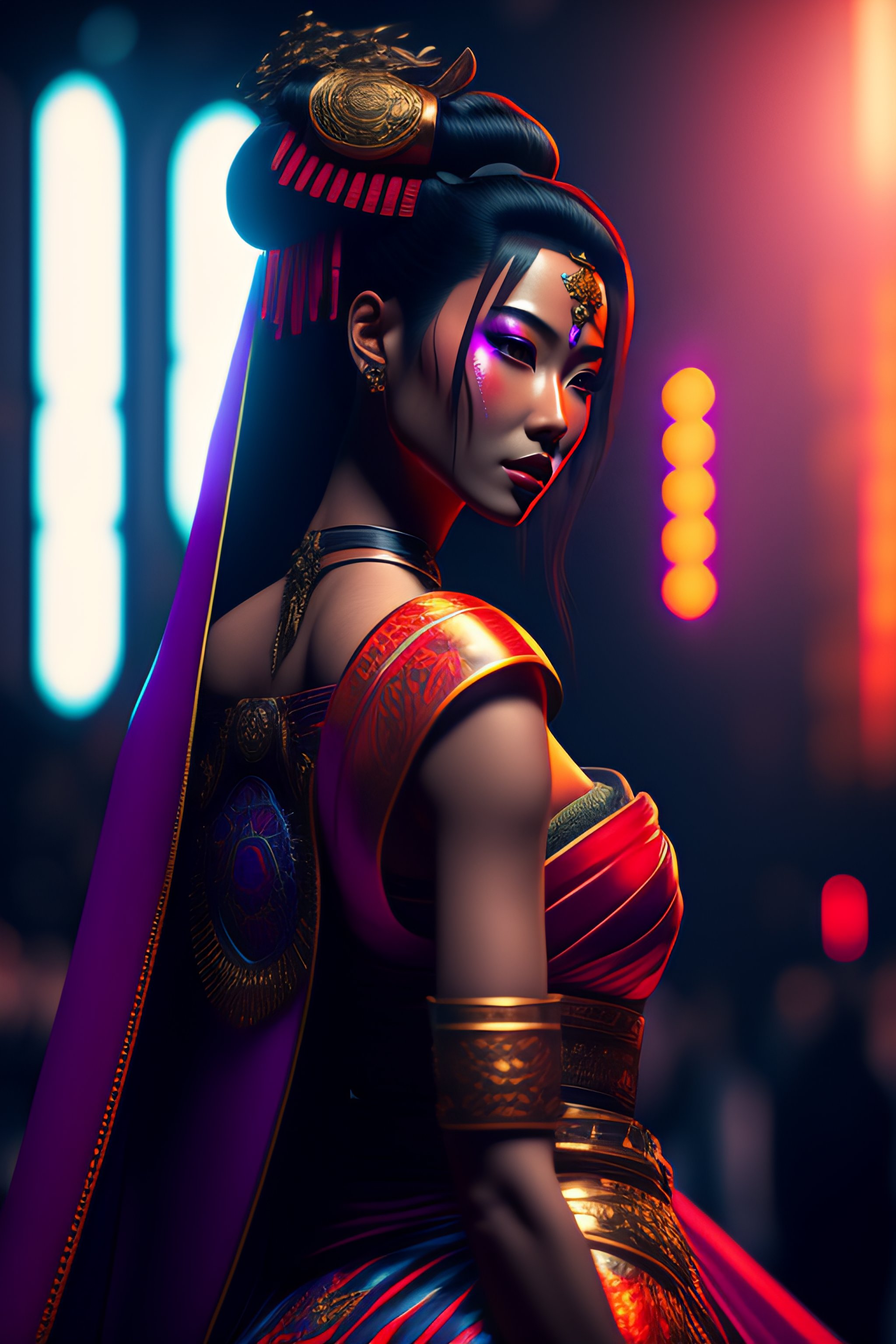 Lexica - Cyberpunk geisha tango dancer, epic, ultra detail, ultra ...