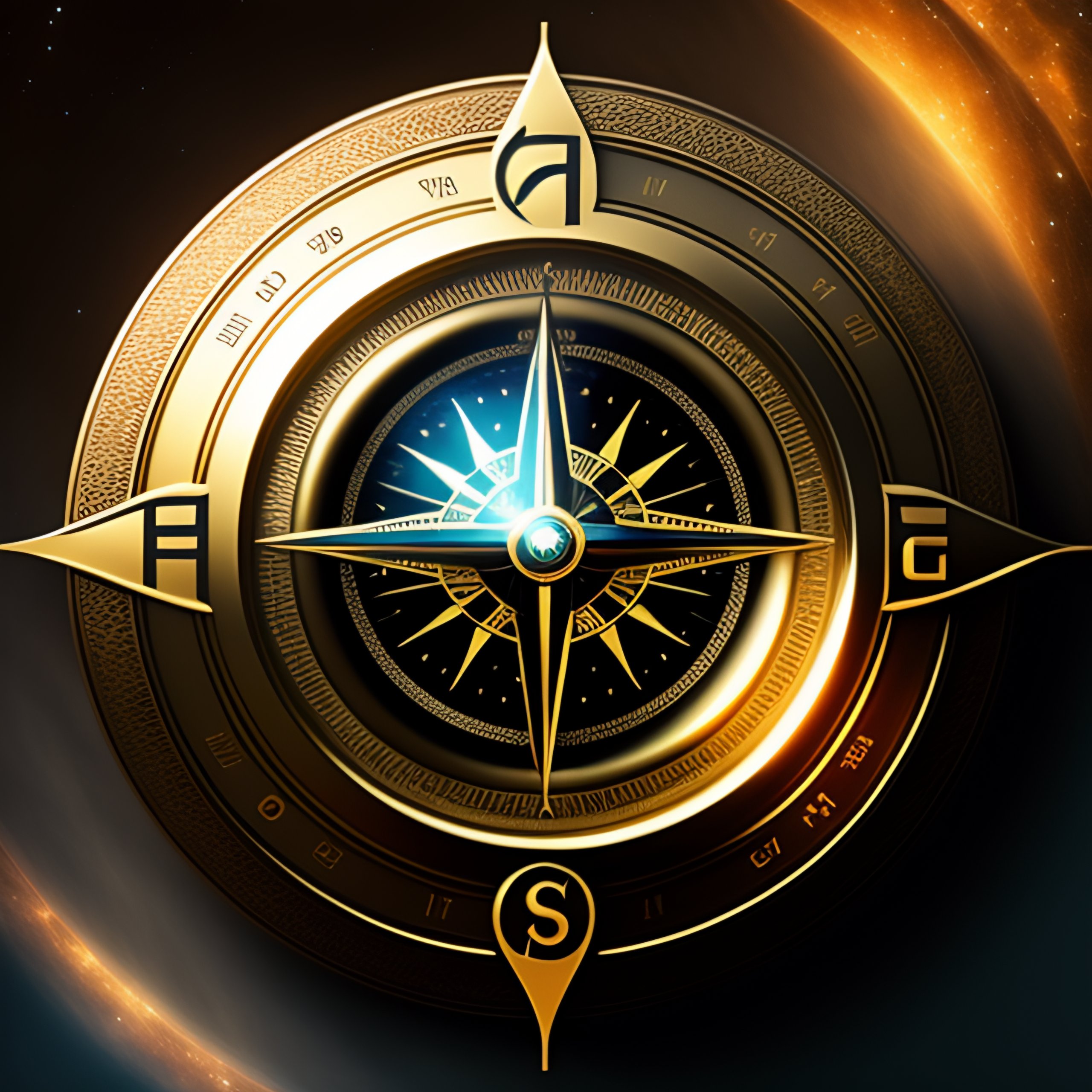 Lexica - Eyes horus in a compass orbiting in the eart
