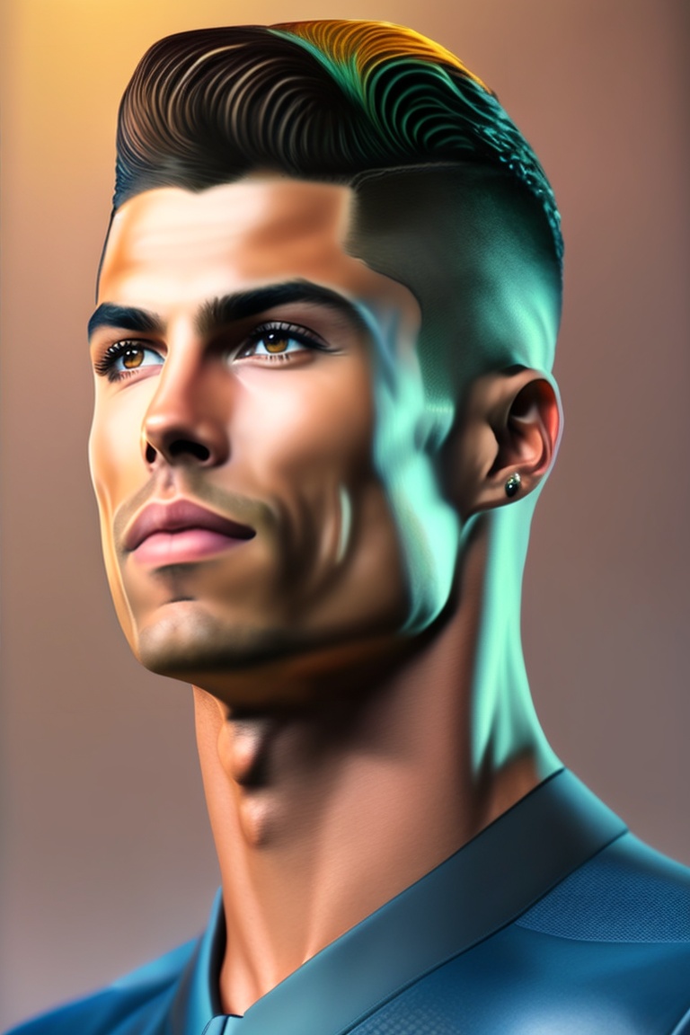 Lexica - An image of christiano ronaldo, his face should be clear