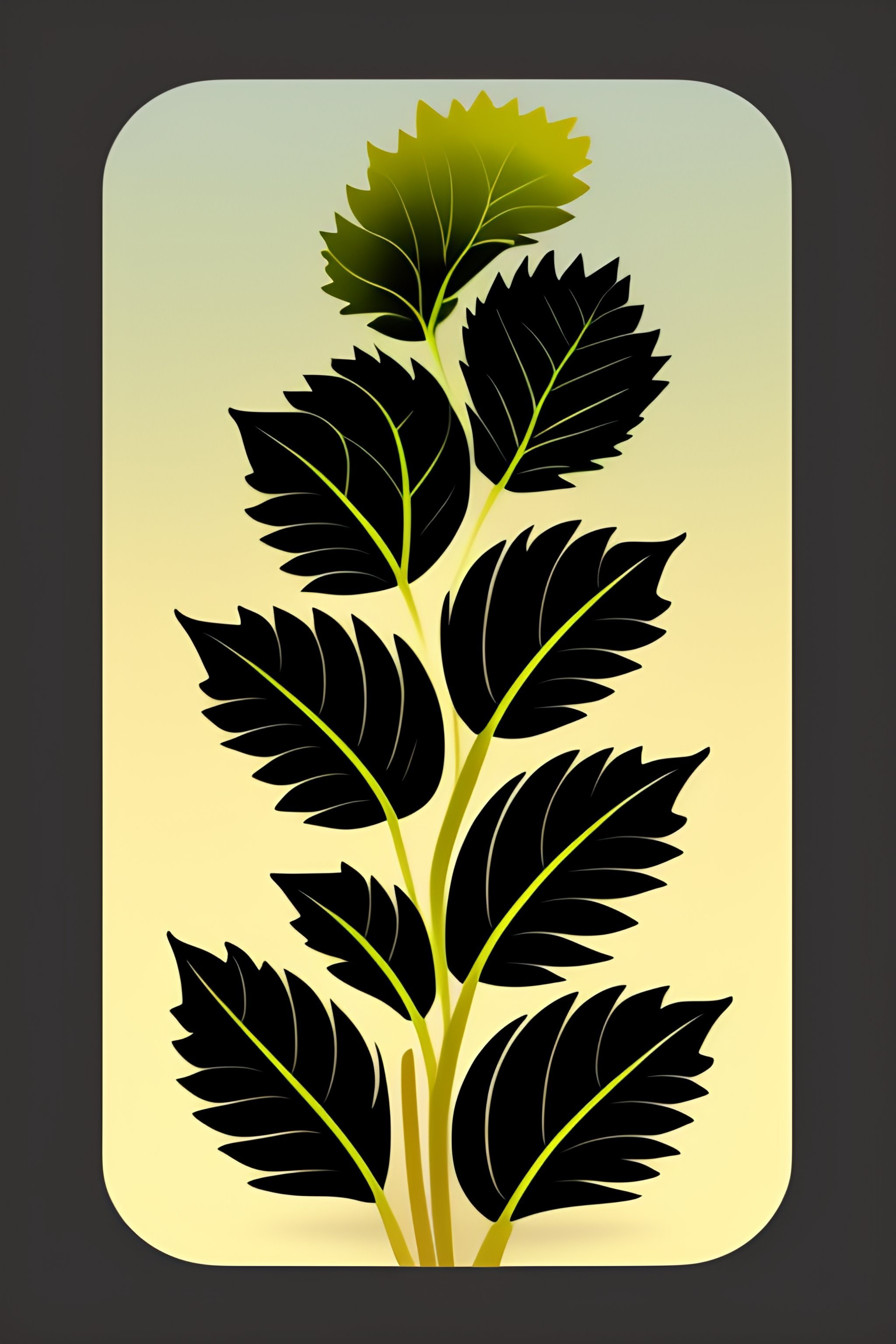 Lexica - Nettle black vector icon