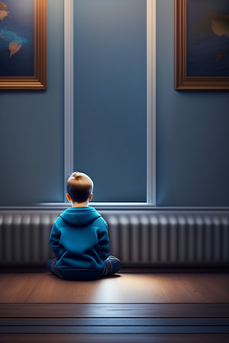Lexica - Boy sat alone in his room, feeling the weight of loneliness ...