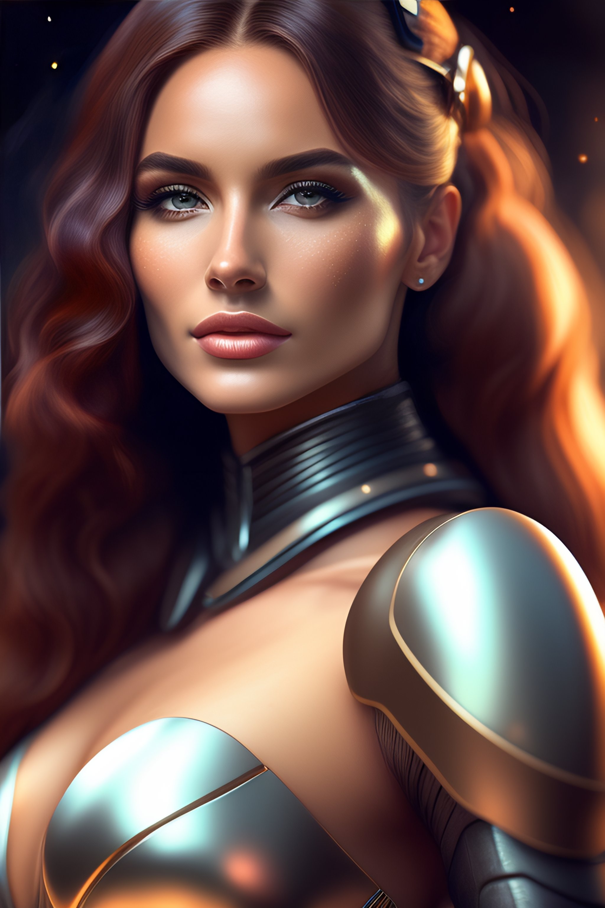 Lexica - Beautiful Female android portrait