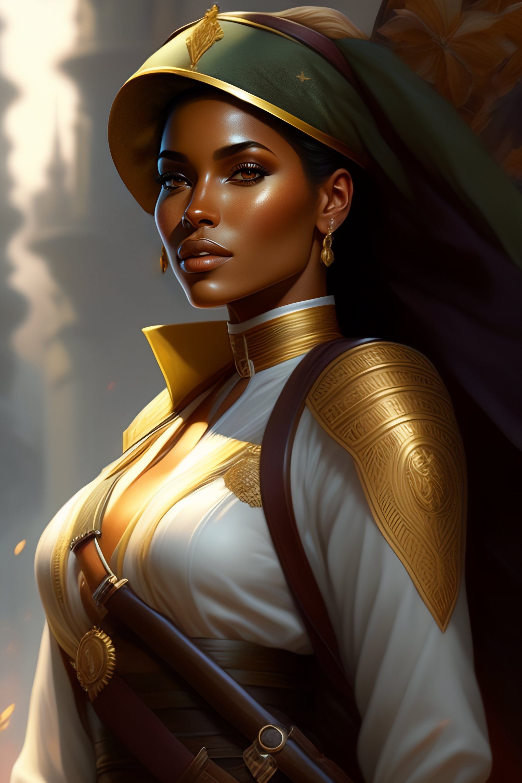 Lexica - Beautiful! female dominican soldier, highly detailed digital ...