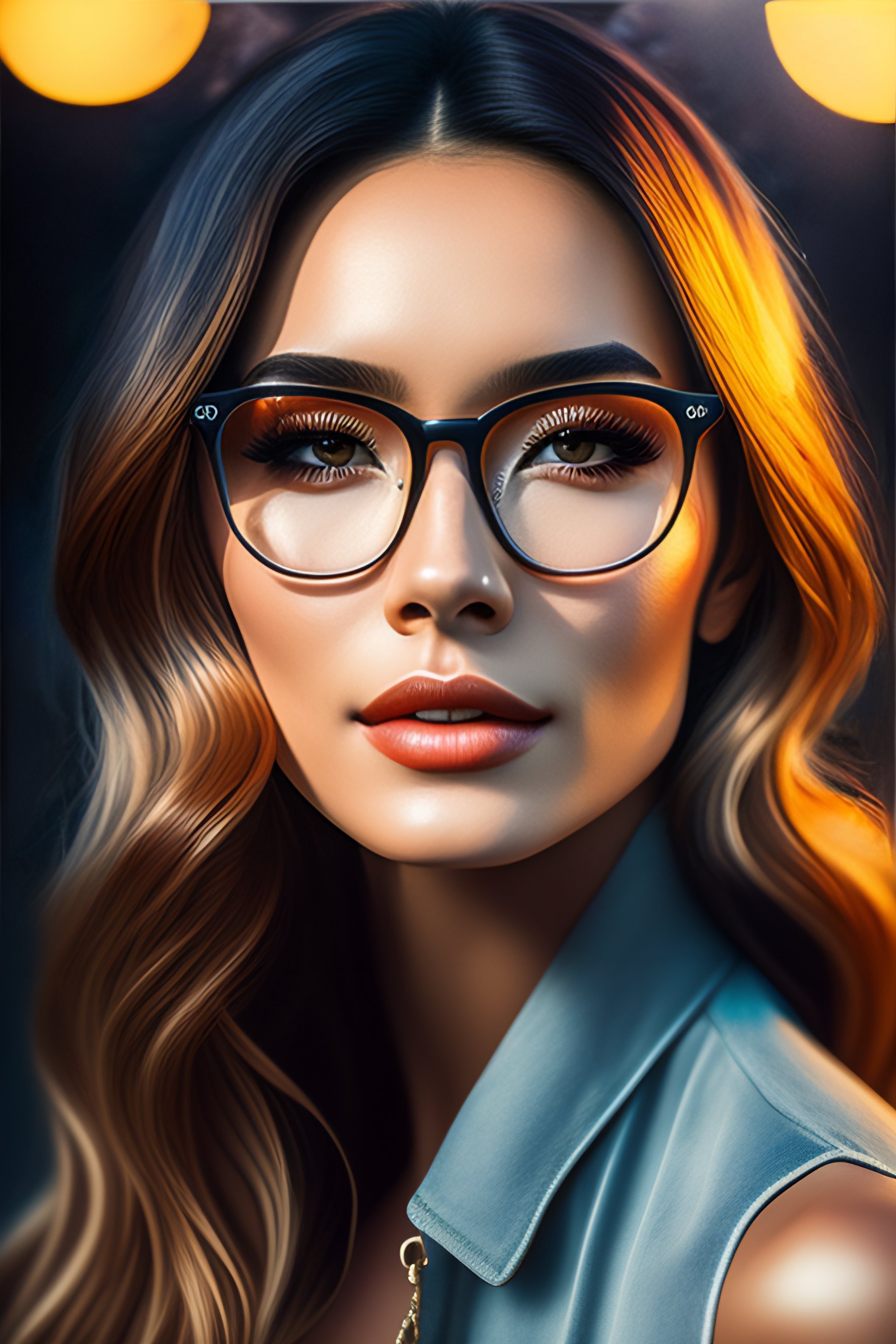 Lexica - Protrait of a woman face 8k 35mm eyes focus matte painting ...