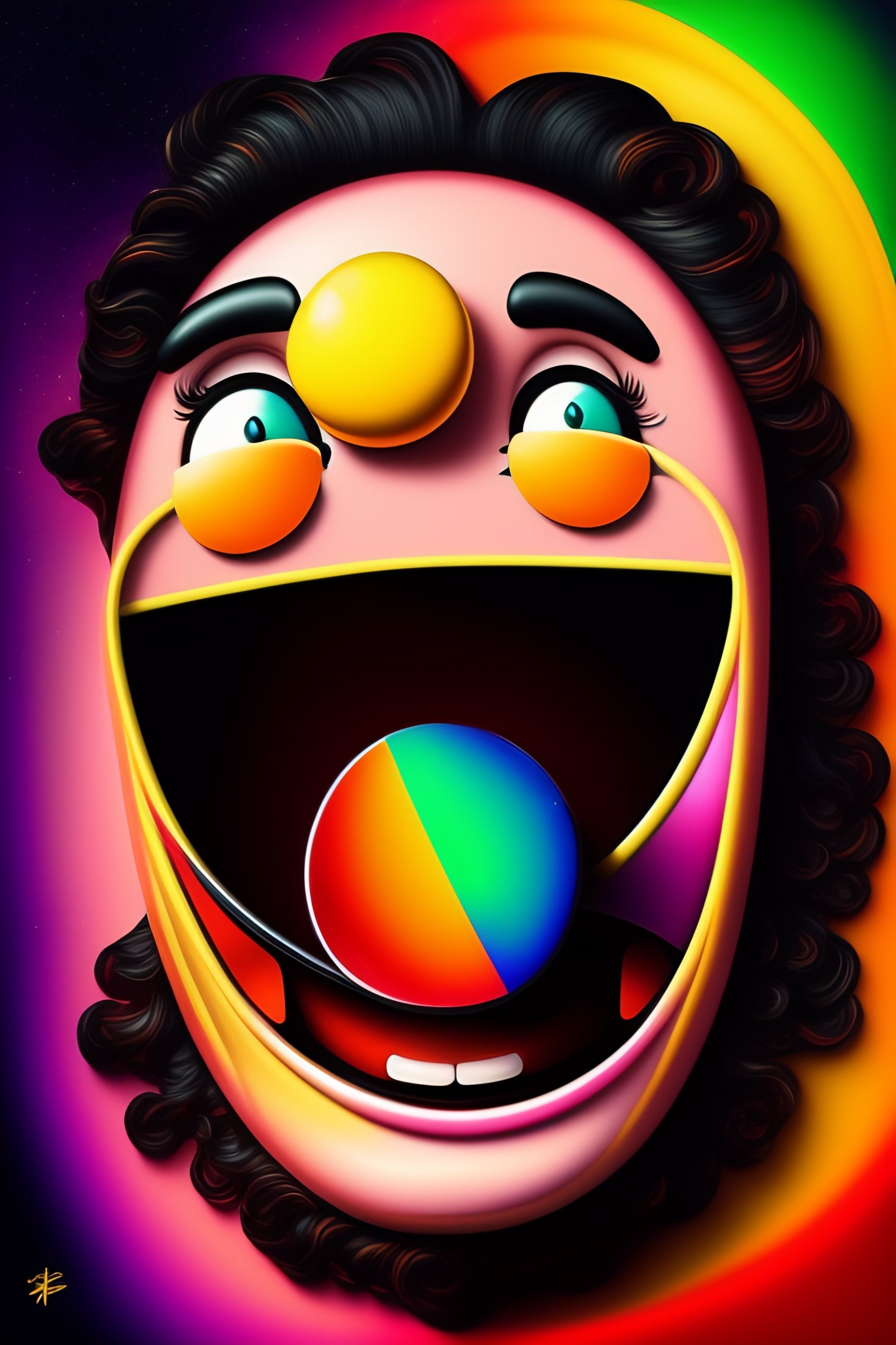 lexica-emoji-zany-face-graffiti-2d-painting