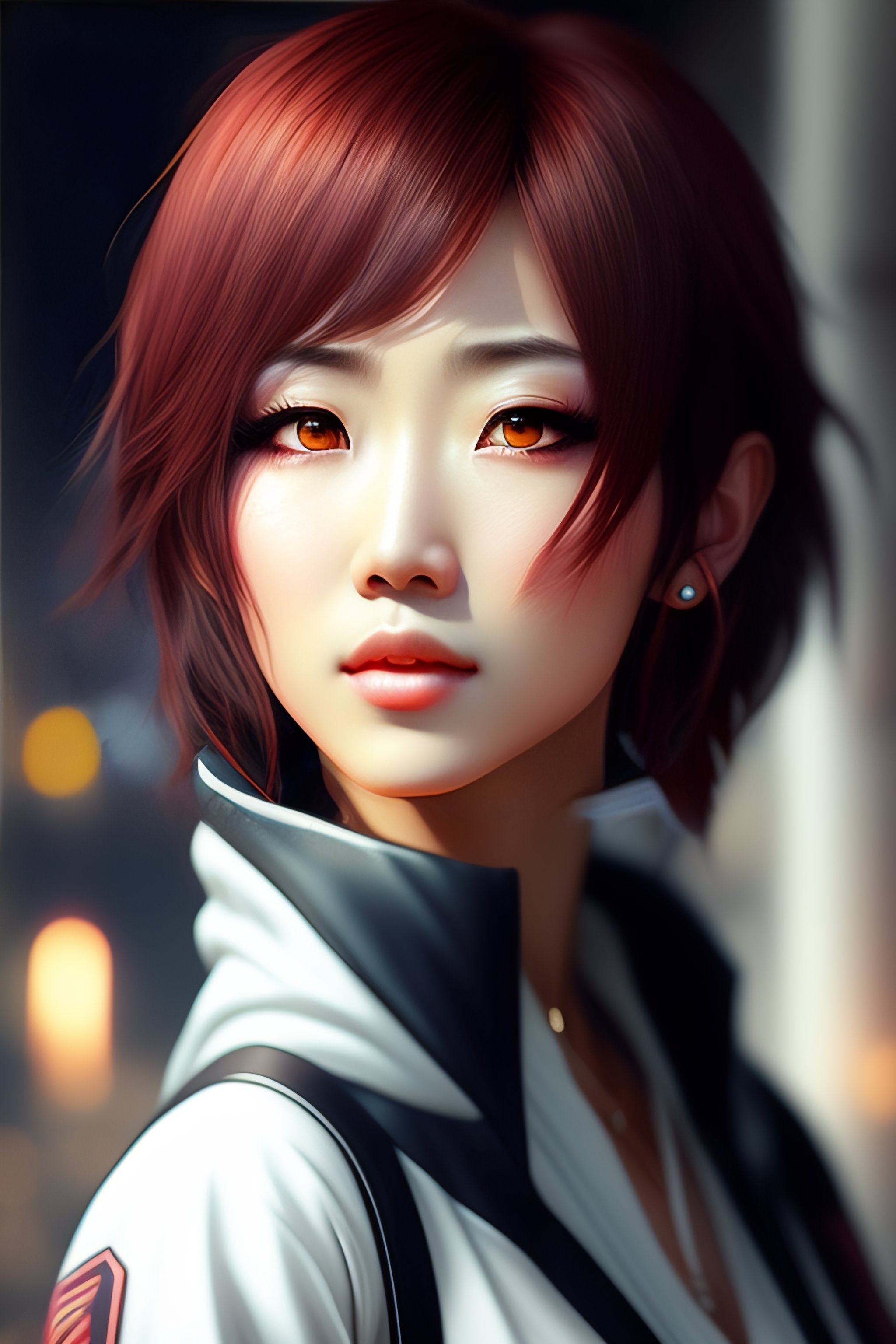 Lexica - Portrait of an anime character hyper realistic