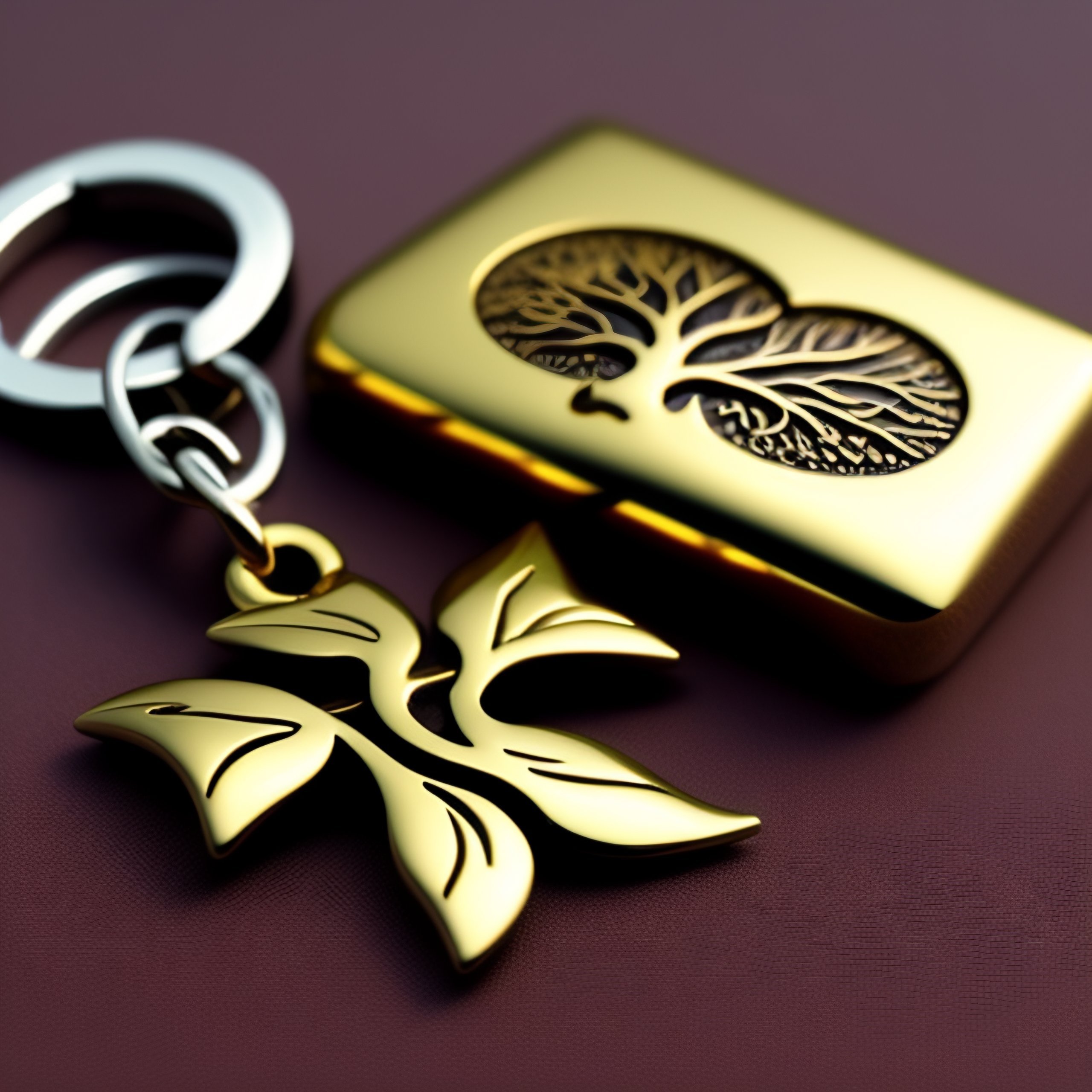 Lexica Keychain project, metal, modern, looks expensive, detailed inside, expensive gift, home