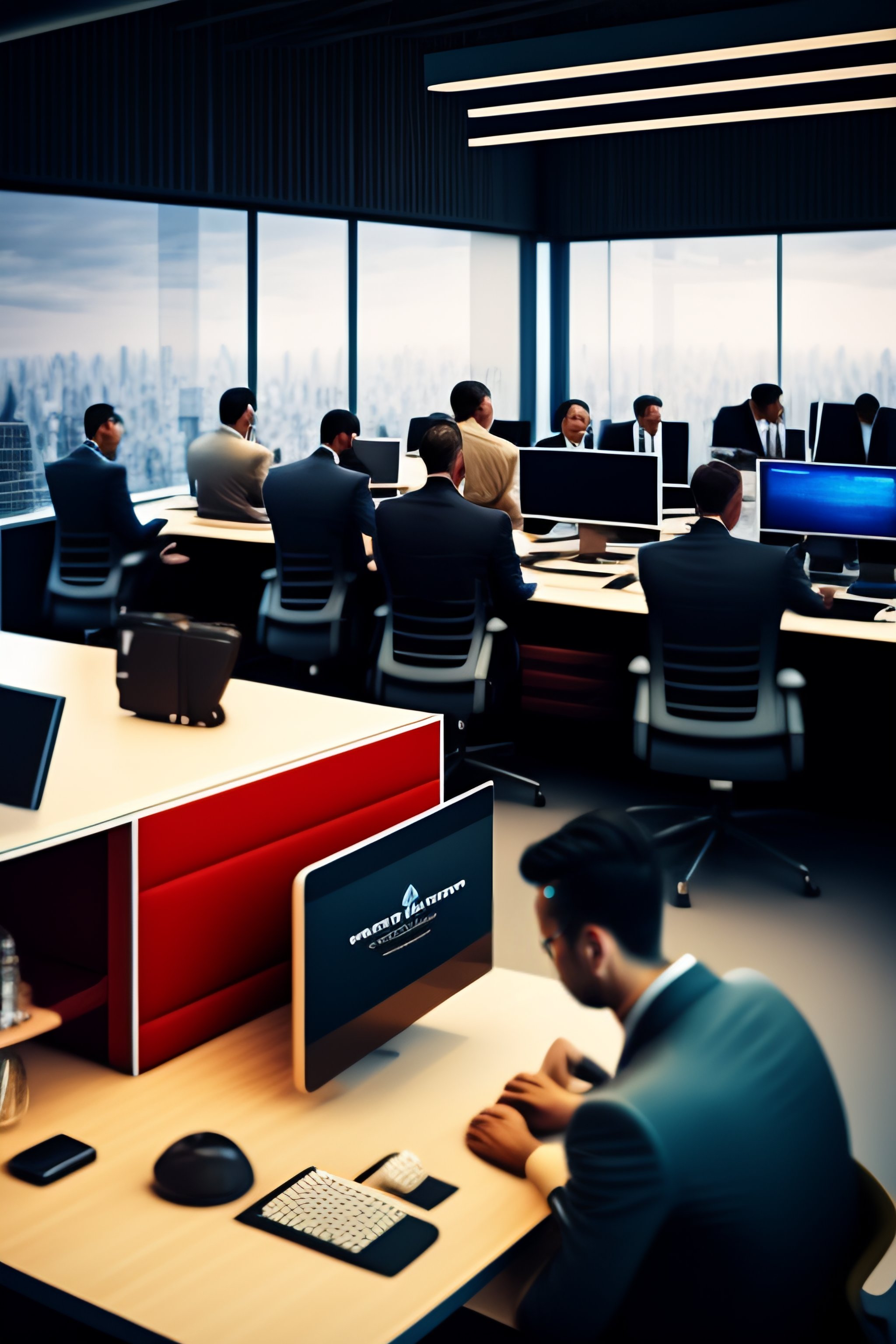 Lexica - Office with many employees