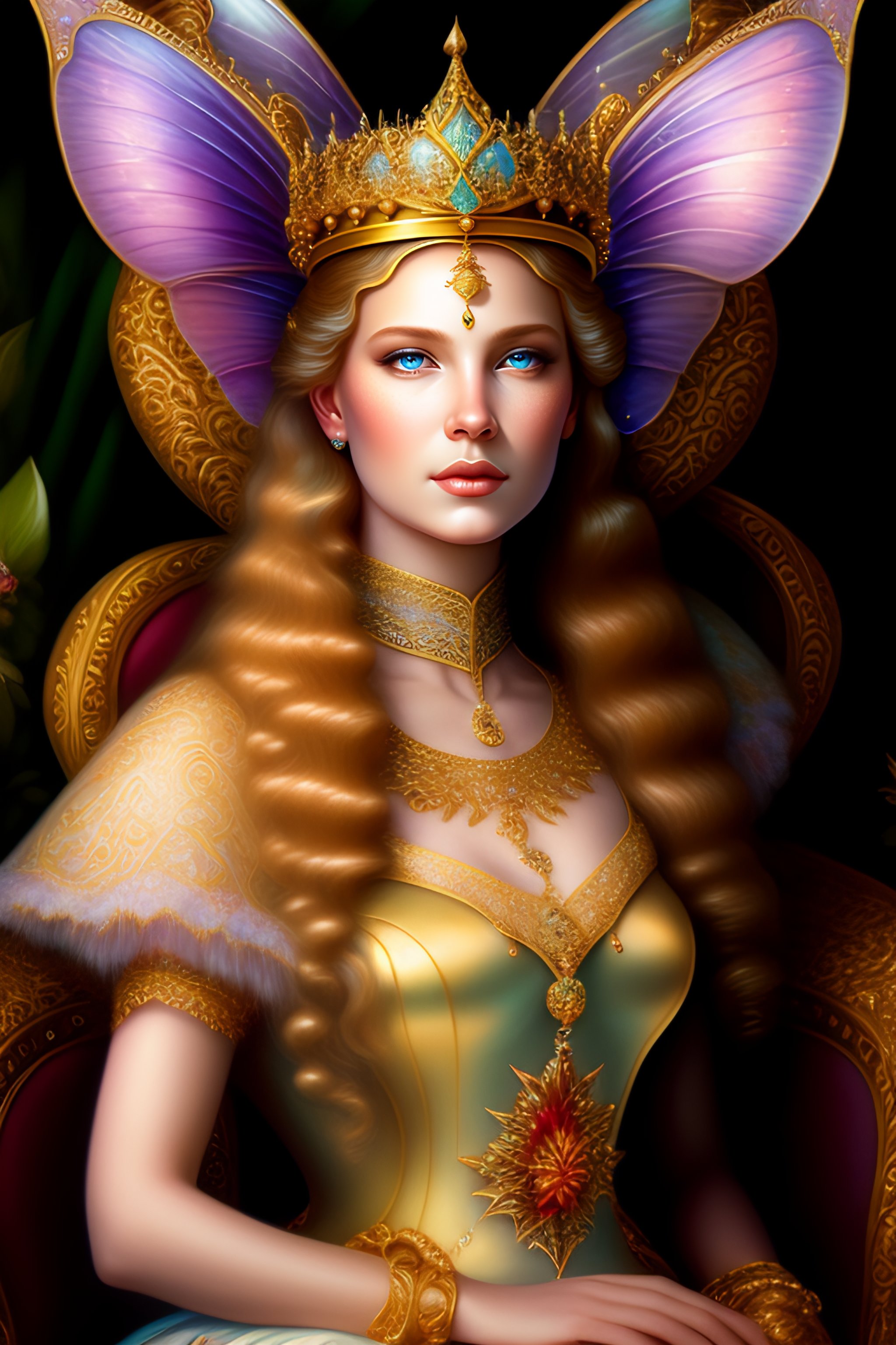 Lexica - Highly detailed closeup portrait of a fairy princess wearing a ...