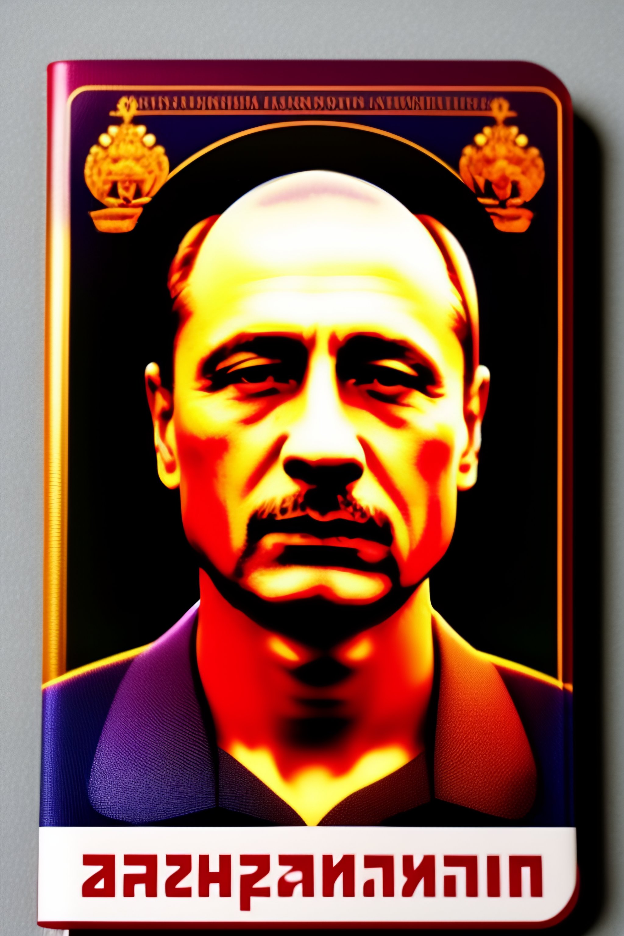 Lexica - Ukrainian passport with Putins face