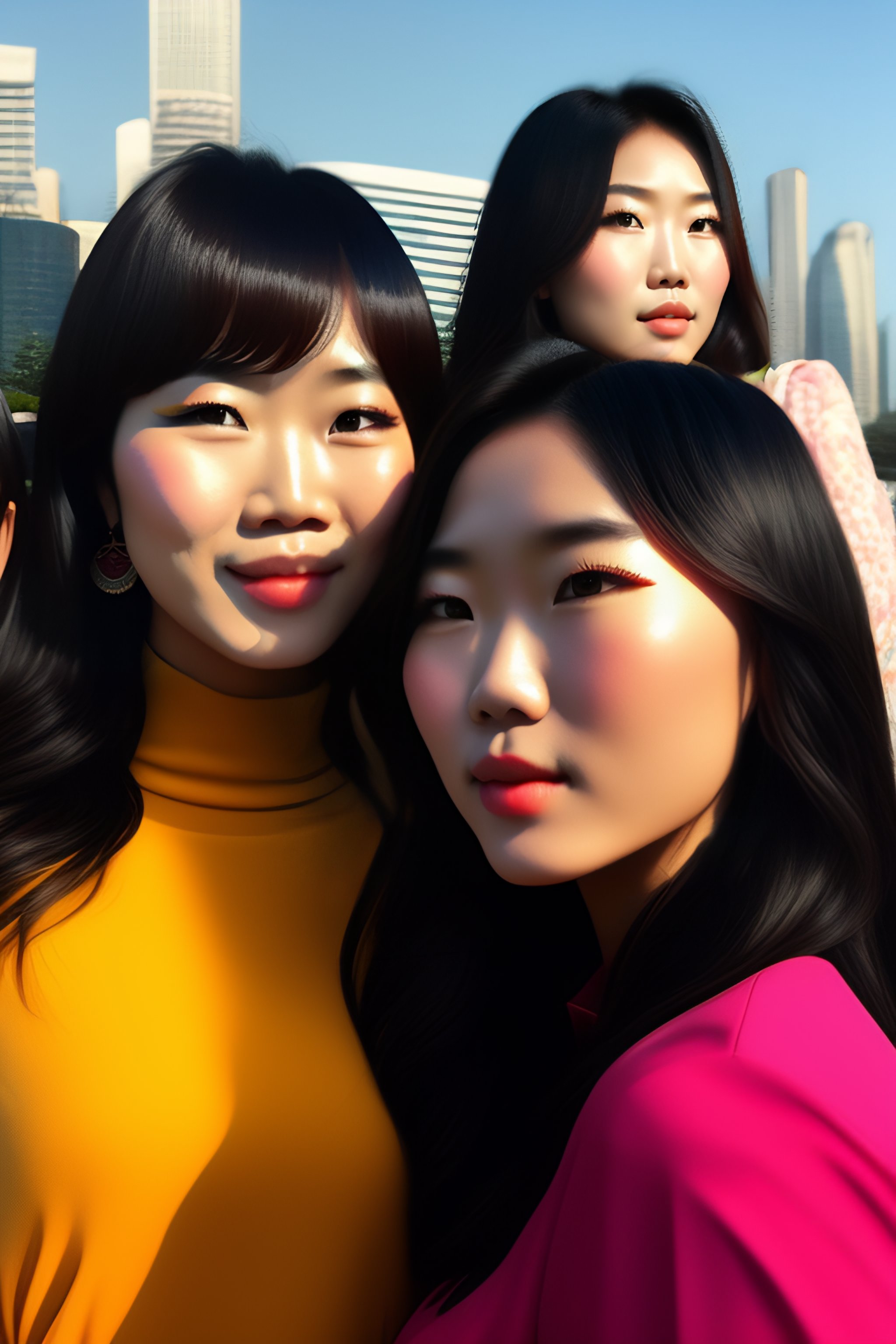 Lexica - Group of pretty asian girls