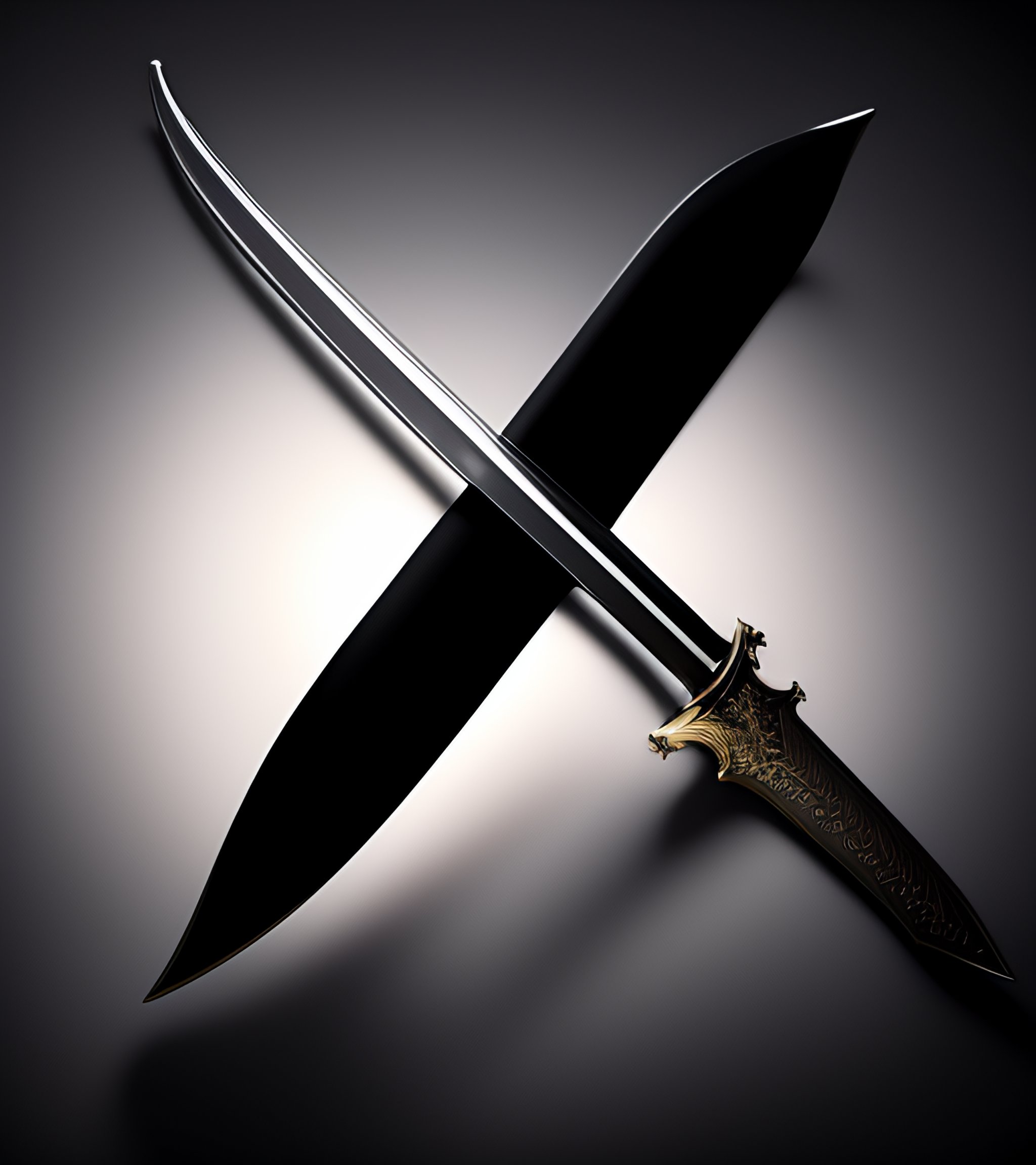 Lexica - Dark long Sword , realistic photo , showing all the sword ...