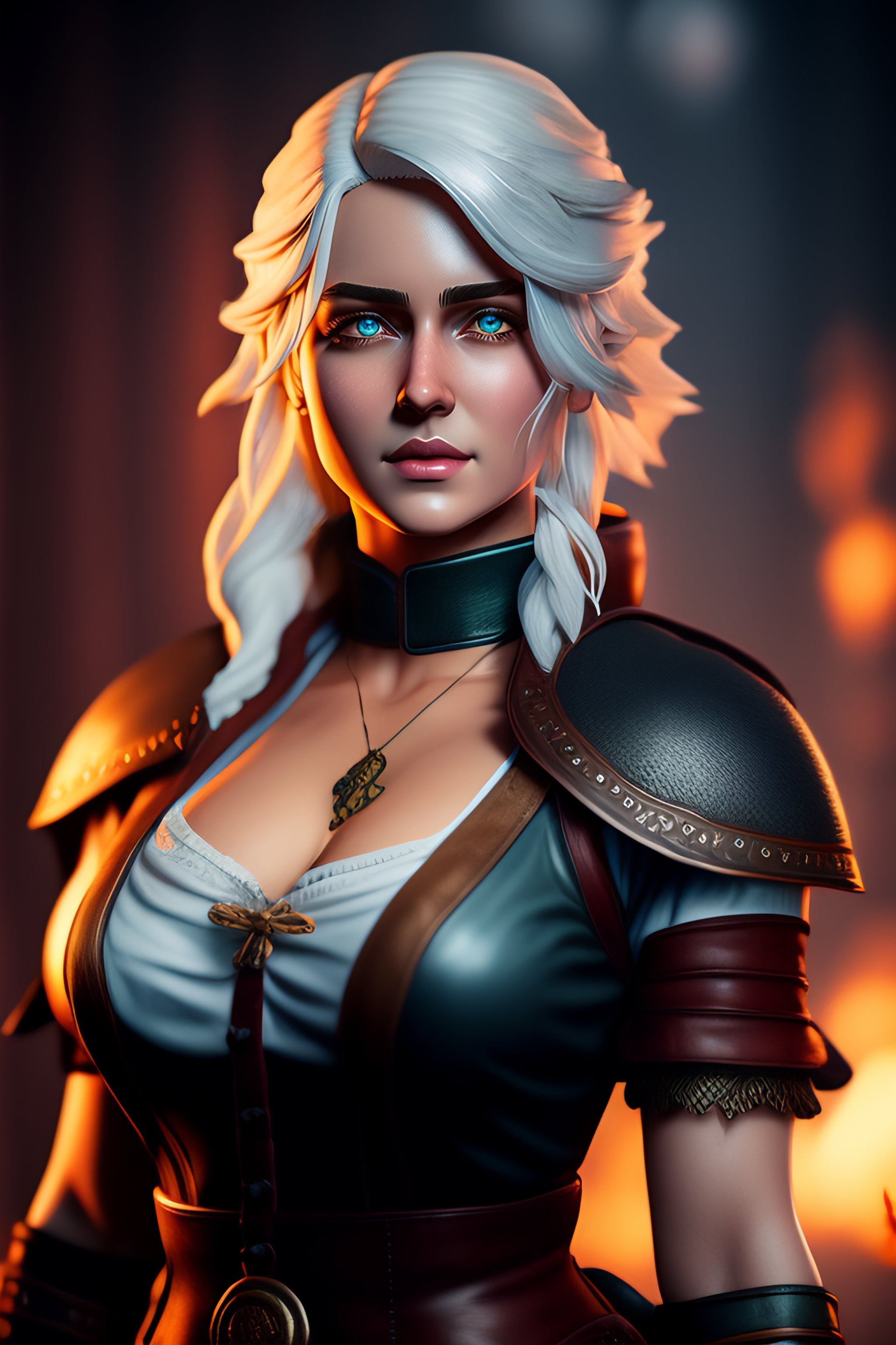 Lexica - High quality image of ciri, the witcher 3, anime, full scale ...