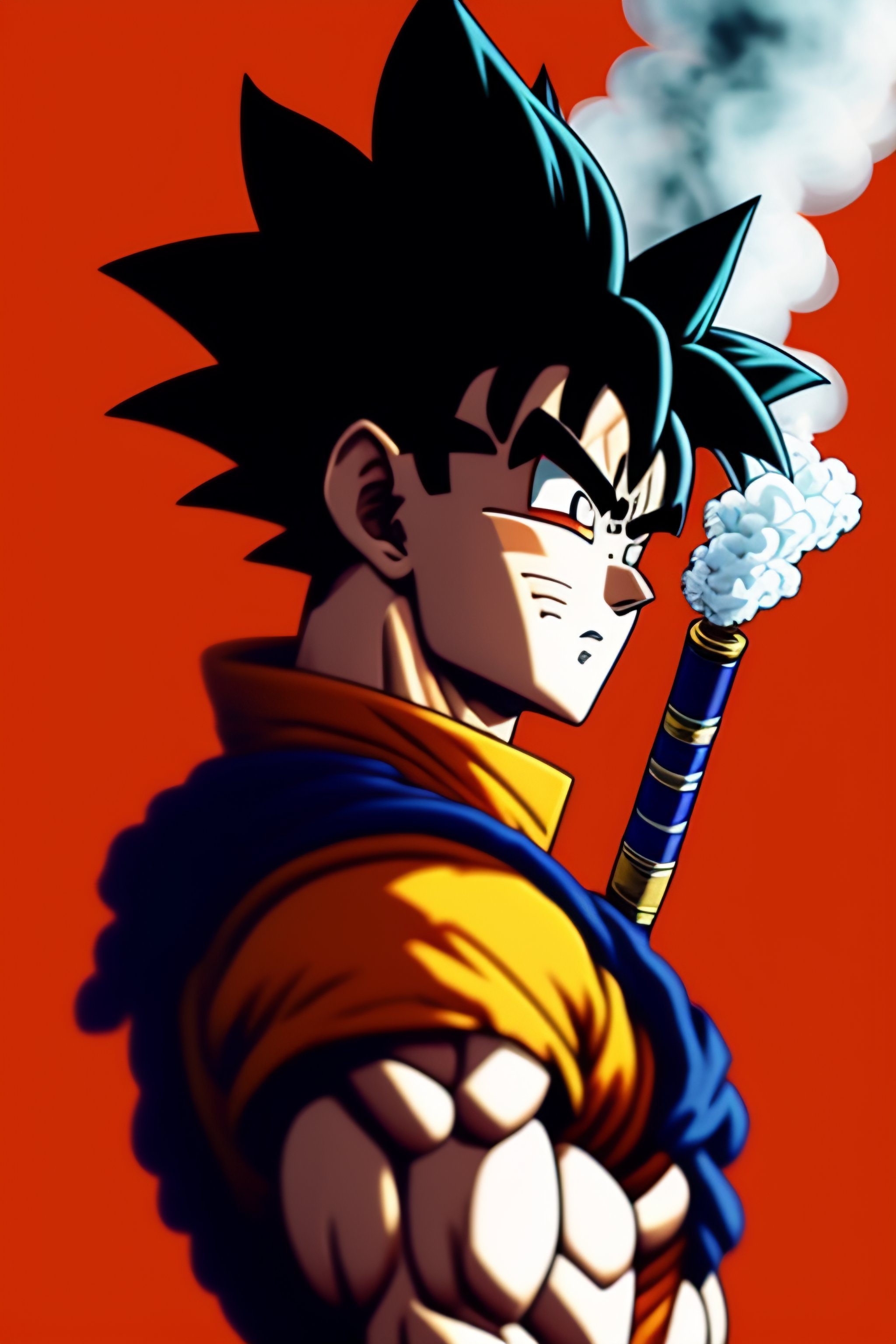 Lexica - Goku smoking a cigarette