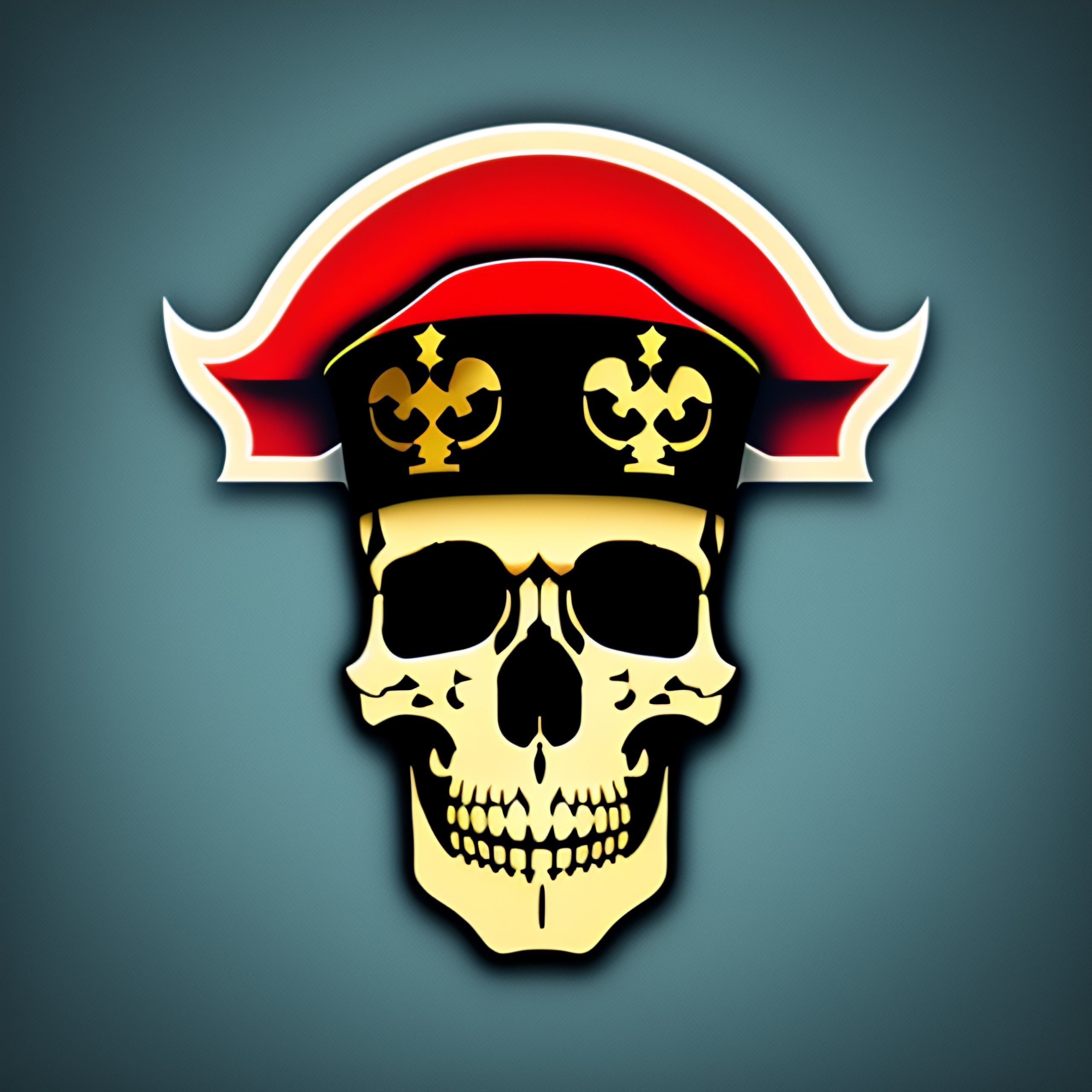 Lexica - X-shaped swords with a skull and pirate hat on transparent ...