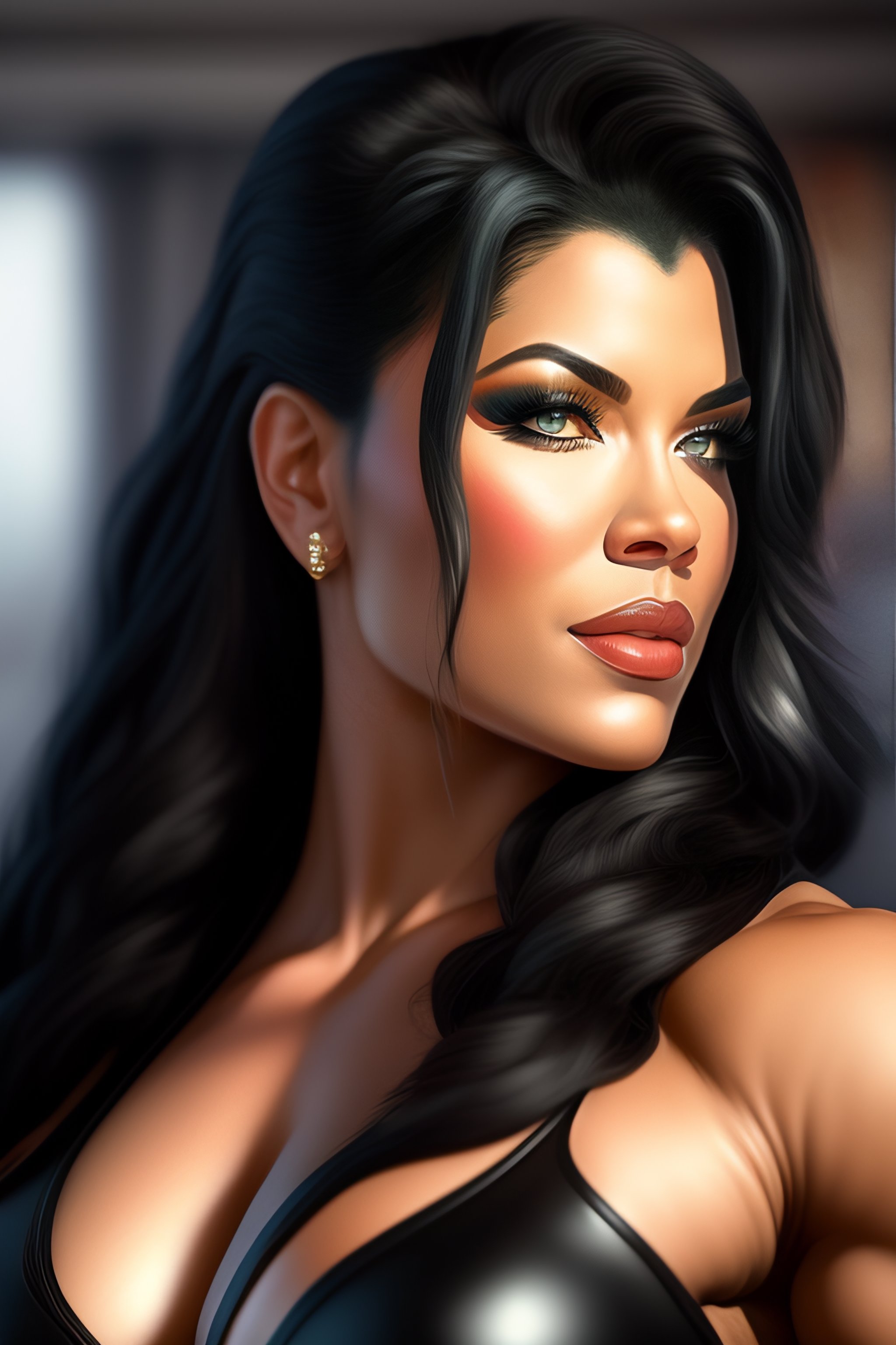 Lexica Photo Of Chyna In The Style Of Stefan Kostic Realistic Sharp Focus 8 K High