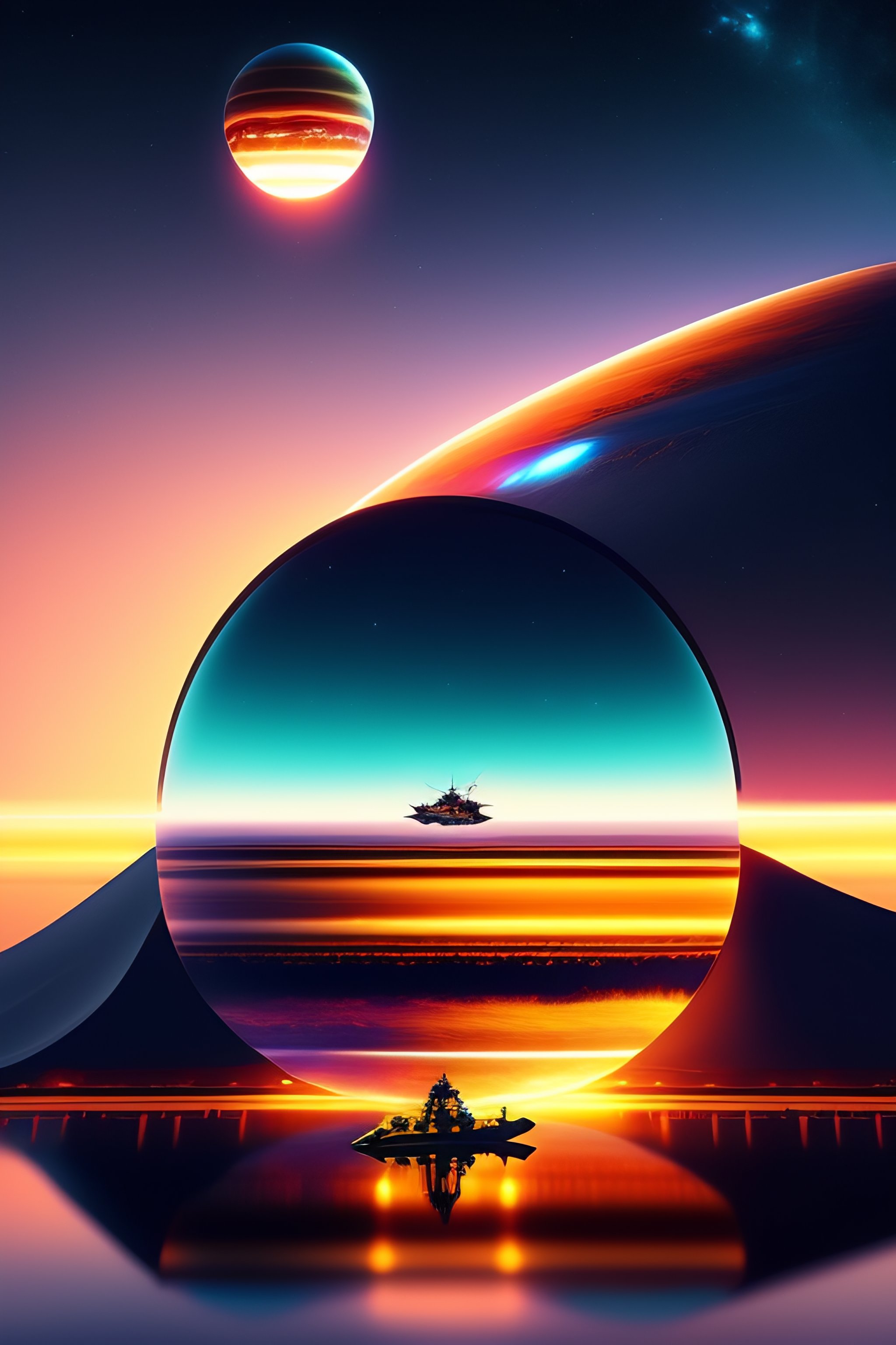 Lexica - Setting of a video game using interstellar jet skis, creating ...