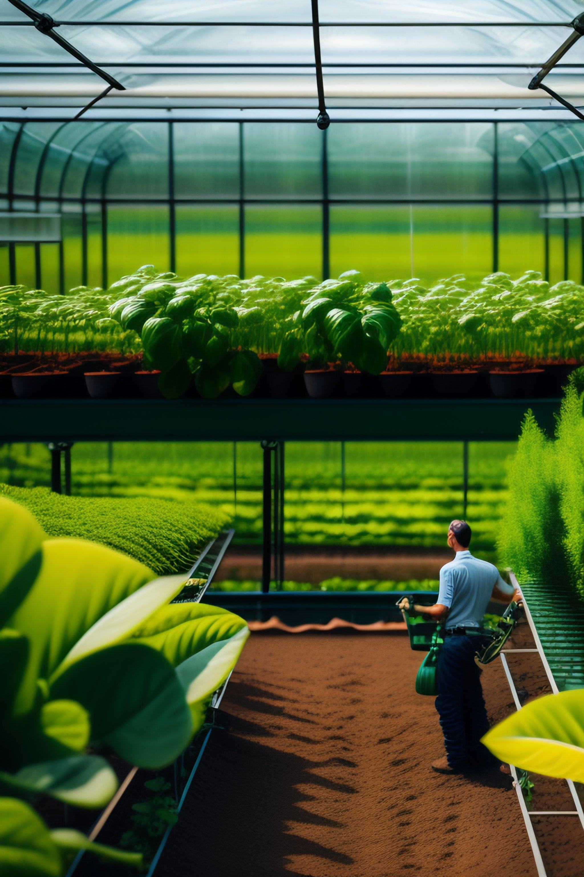lexica-gardener-in-greenhouse-aquaponics