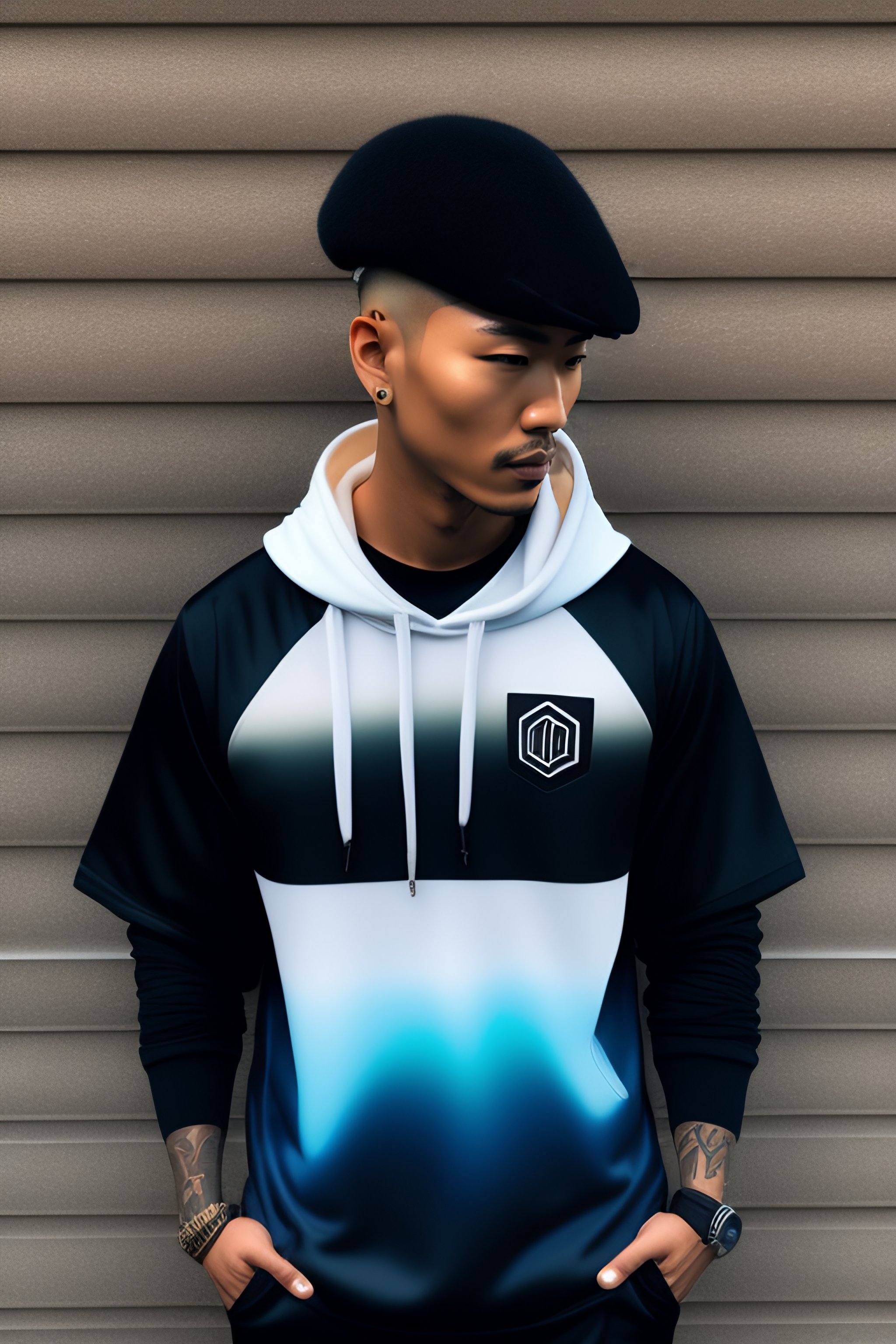 Lexica - A charater that wear a blockcore outfit with a brand named ...