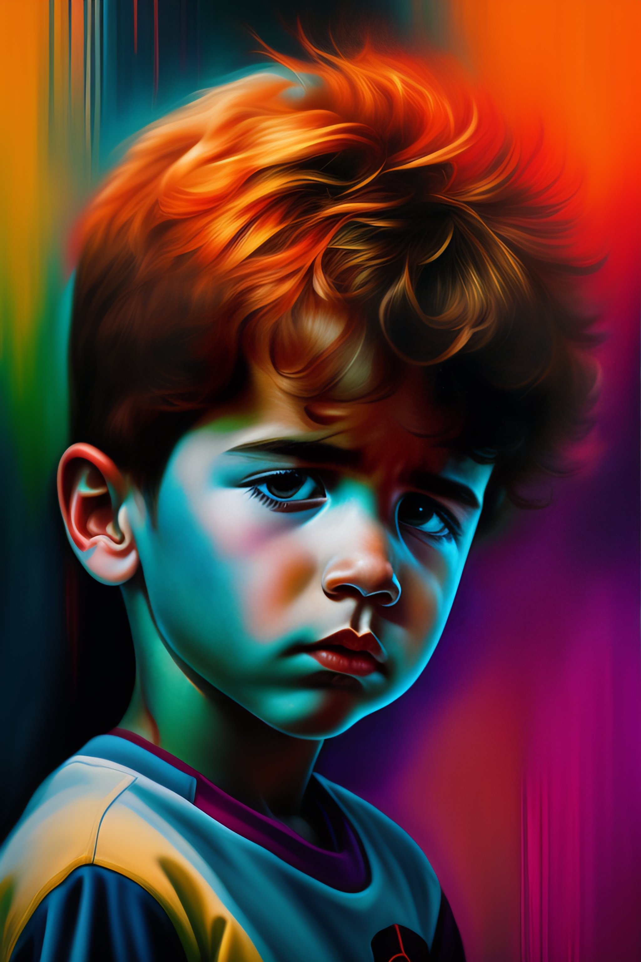 Lexica - Abstract of a struggling boy