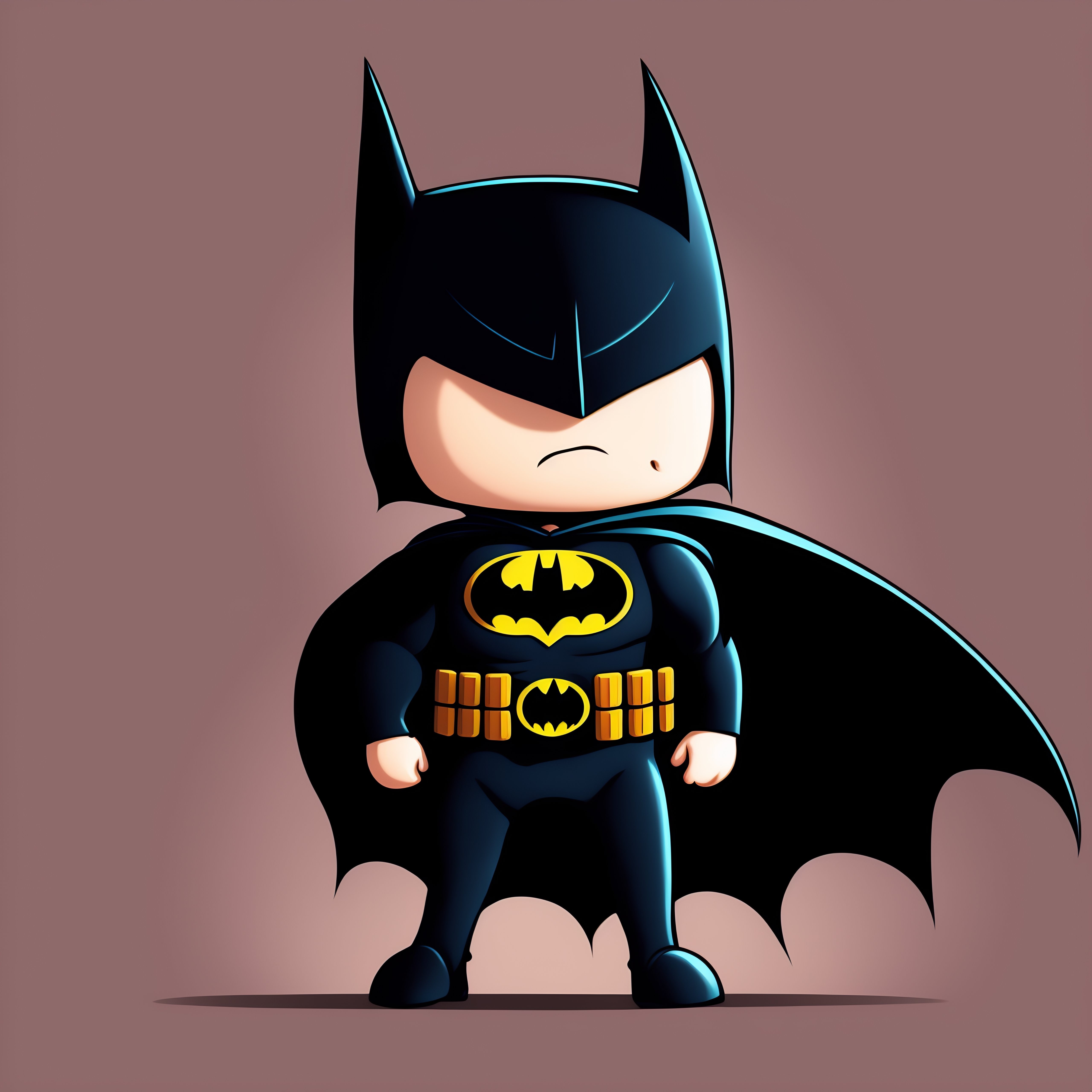 Lexica - Batman, 2d, cartoon, comic, handmade, digital art, full body, big  eyes, dynamic pose