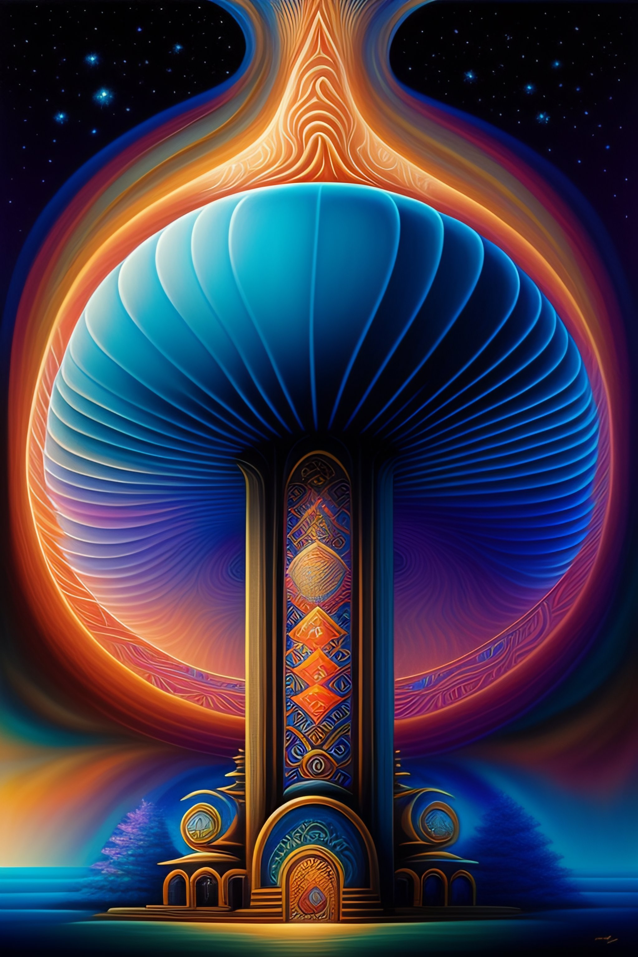 Lexica - Ancient magic mushroom temple alex grey