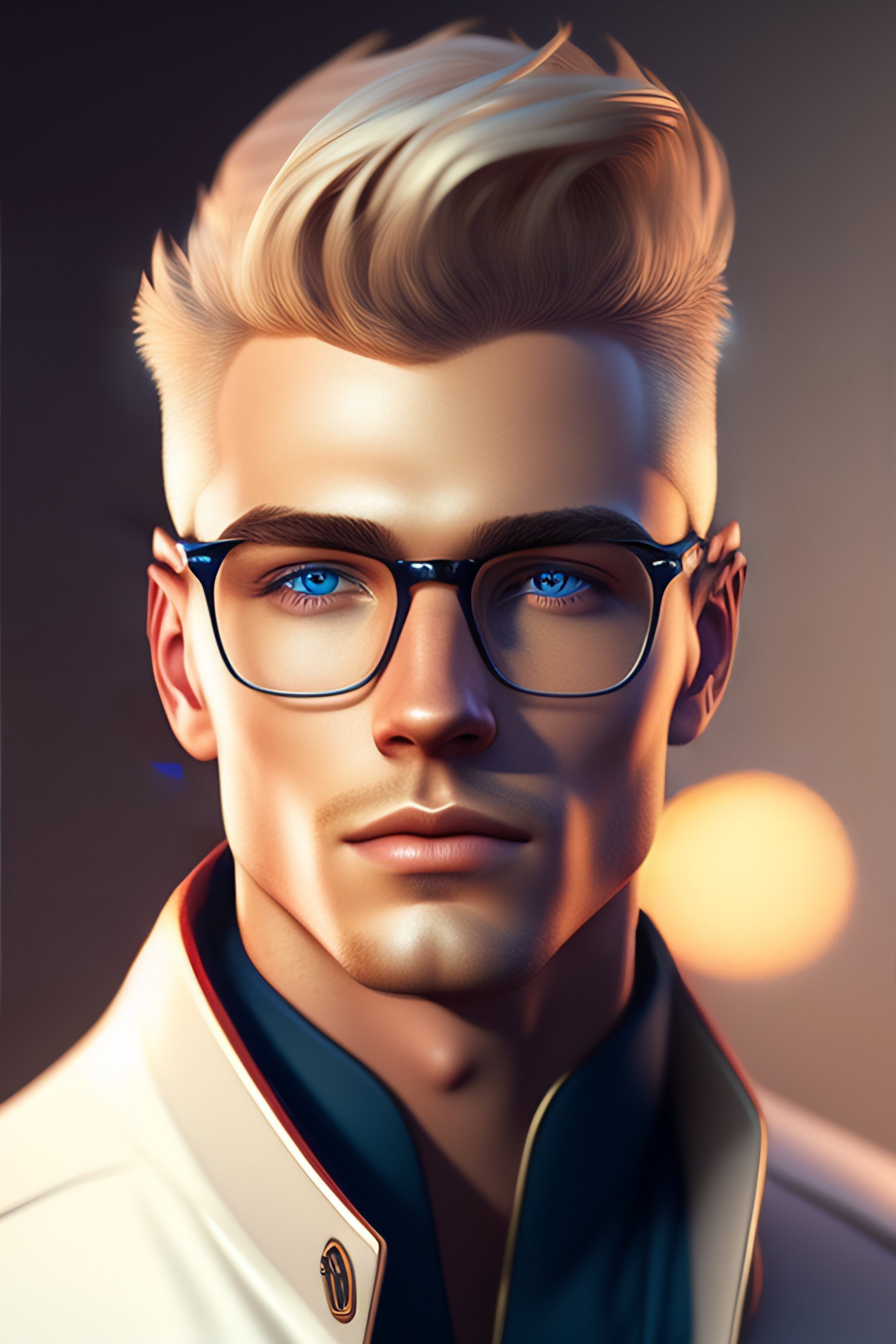 Lexica - Portrait headshot of a blonde 23 year old guy with blue eyes ...