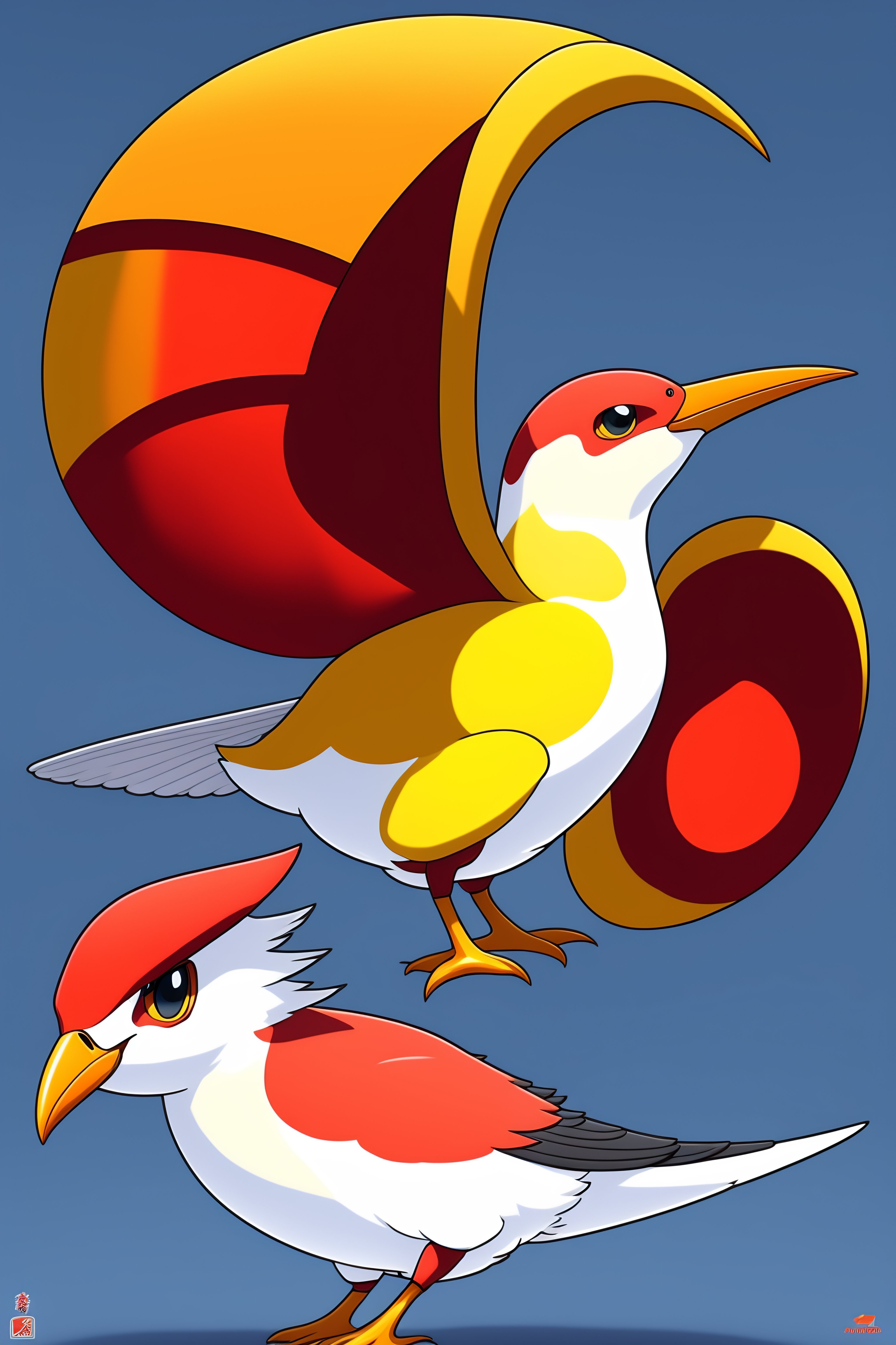 Lexica - Flying and fire type Pokemon based on a tern seagull, controls ...