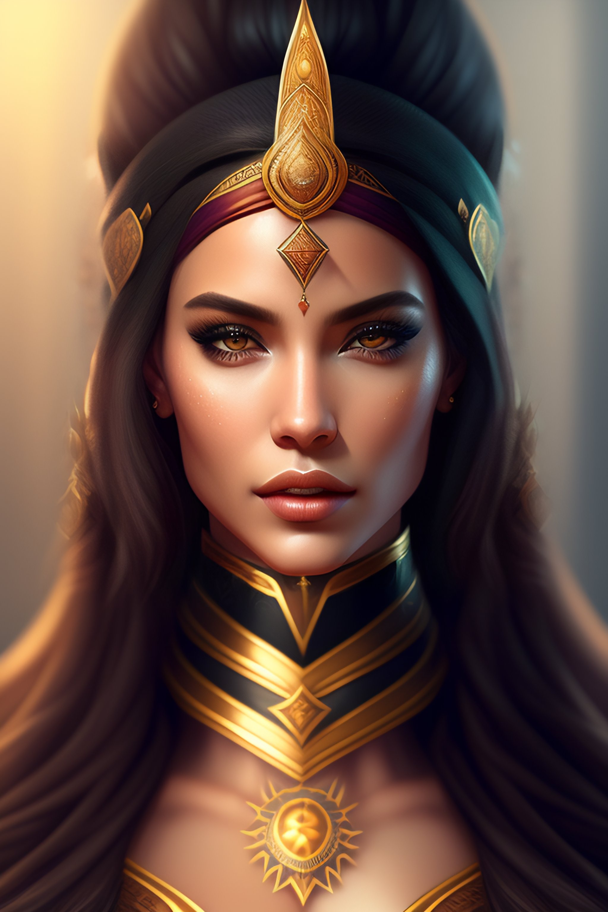 Lexica - Female priestess , Custom character art, digital drawing ...