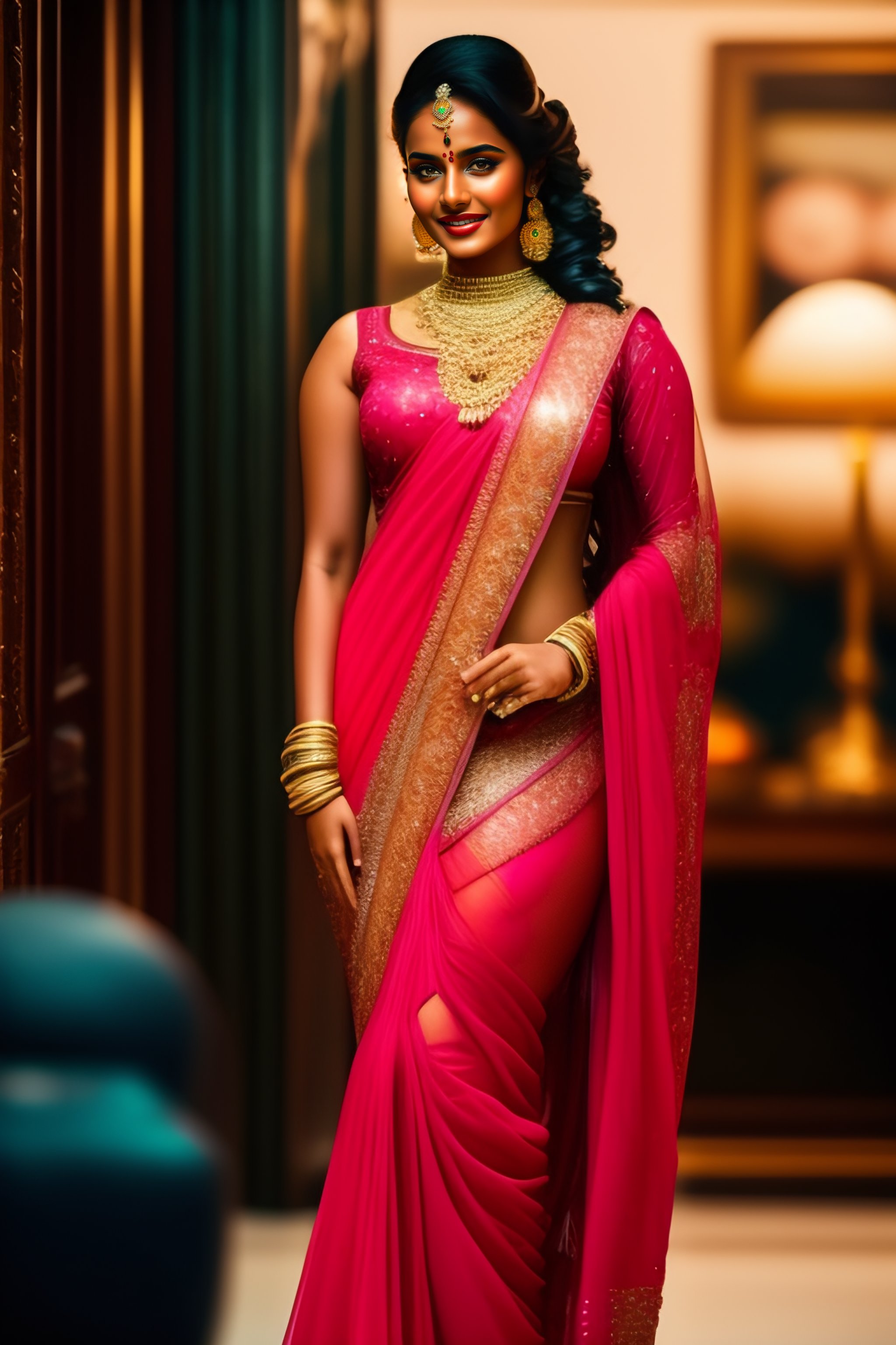 Saree girl photo sale