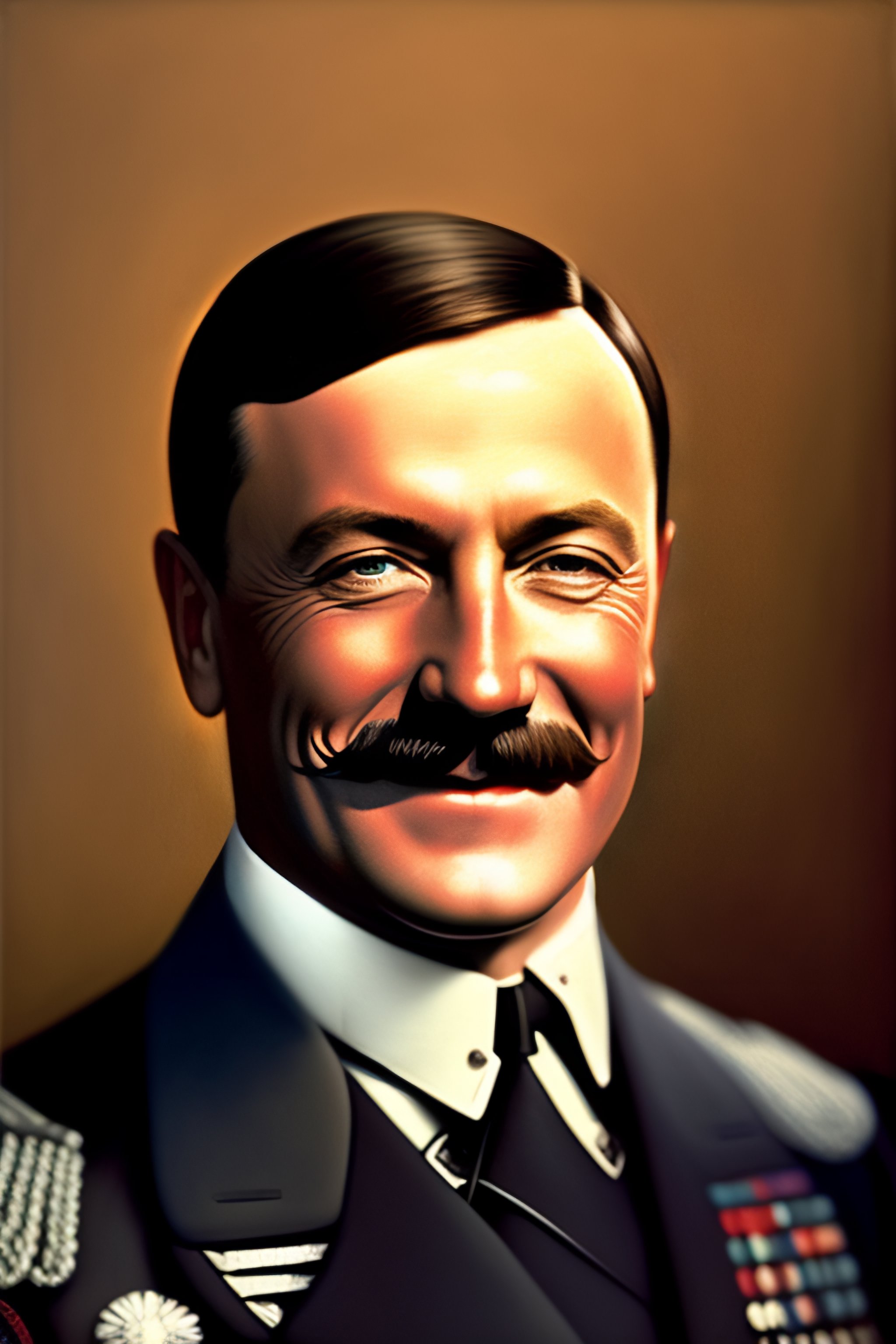 Lexica - Portrait Of Hitler Smiling