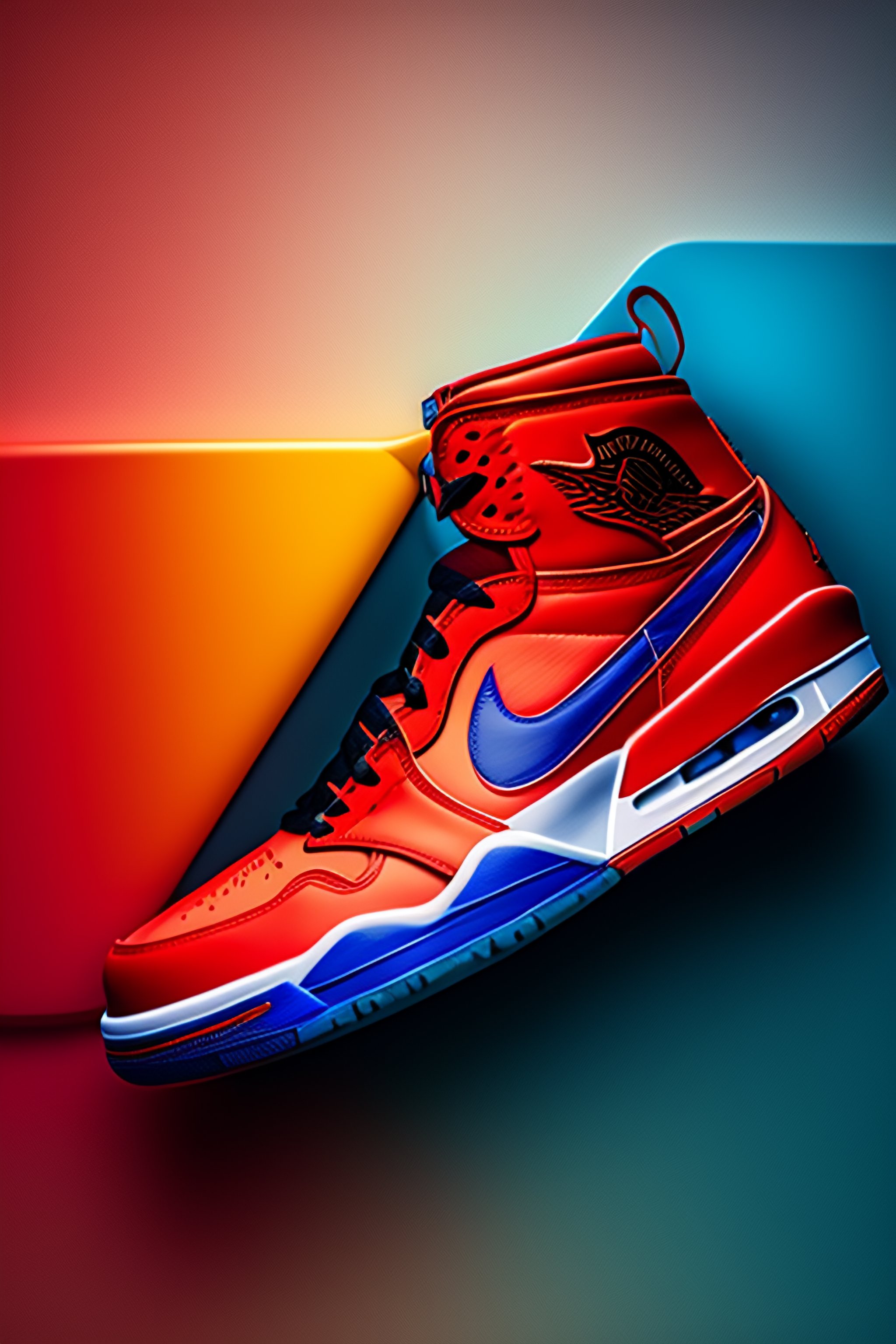 nike red blue yellow