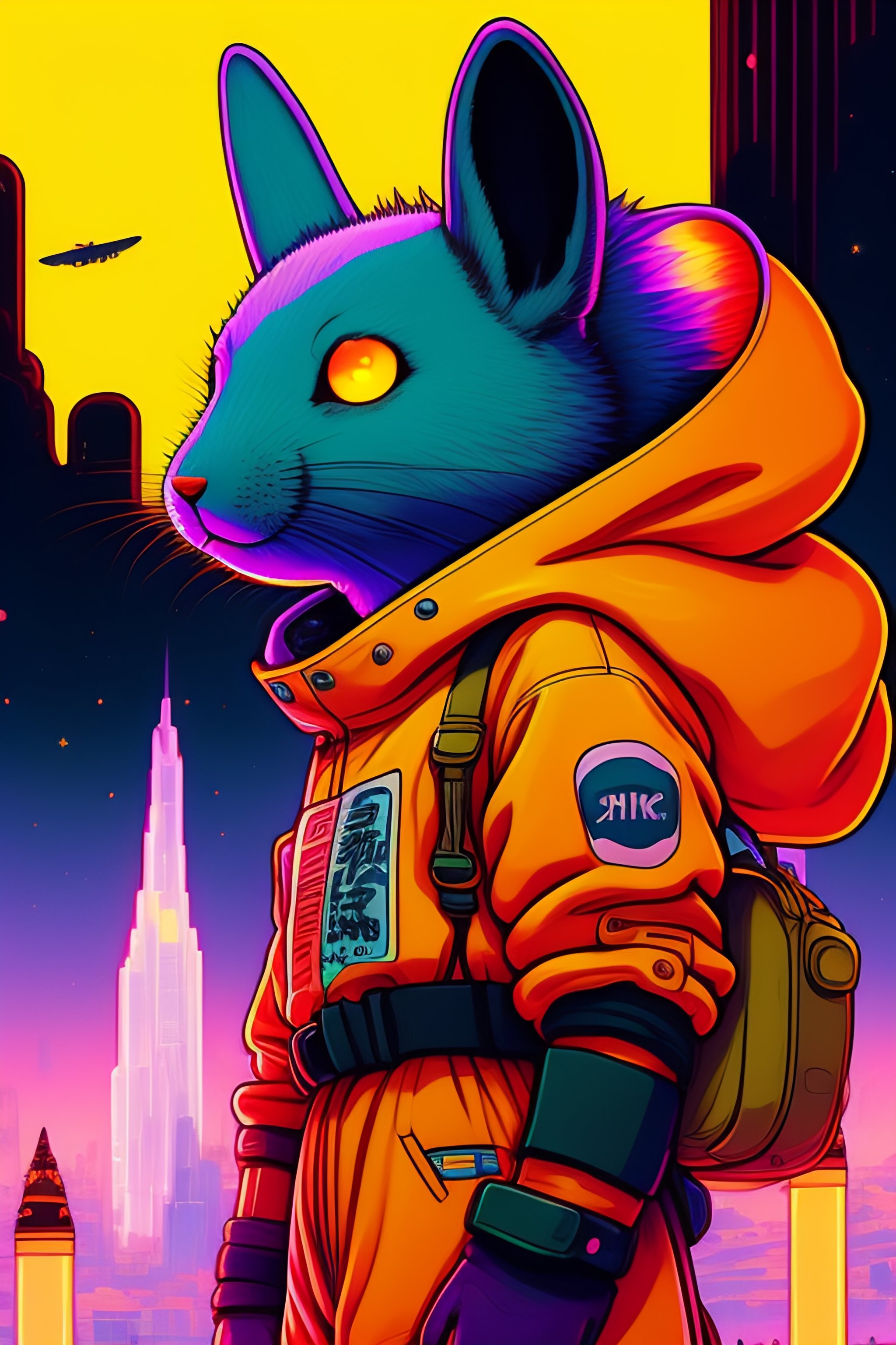 Lexica - Photo of a rabit monster in the space, style of laurie ...