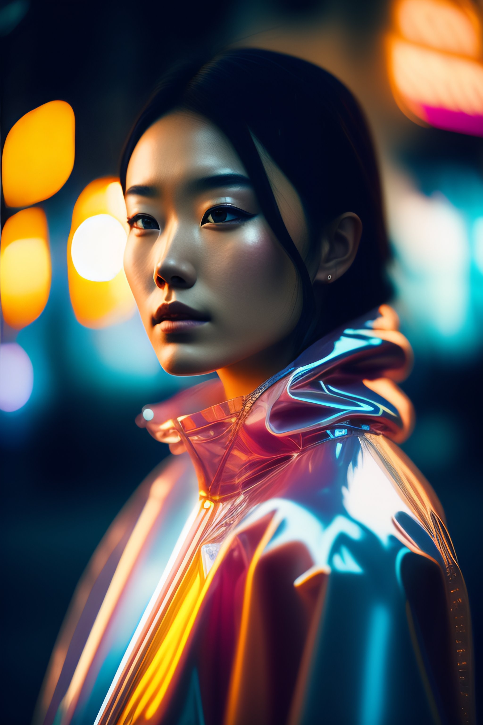 Lexica - Masterpiece photograph of Kaori from Akira wearing a beautiful ...