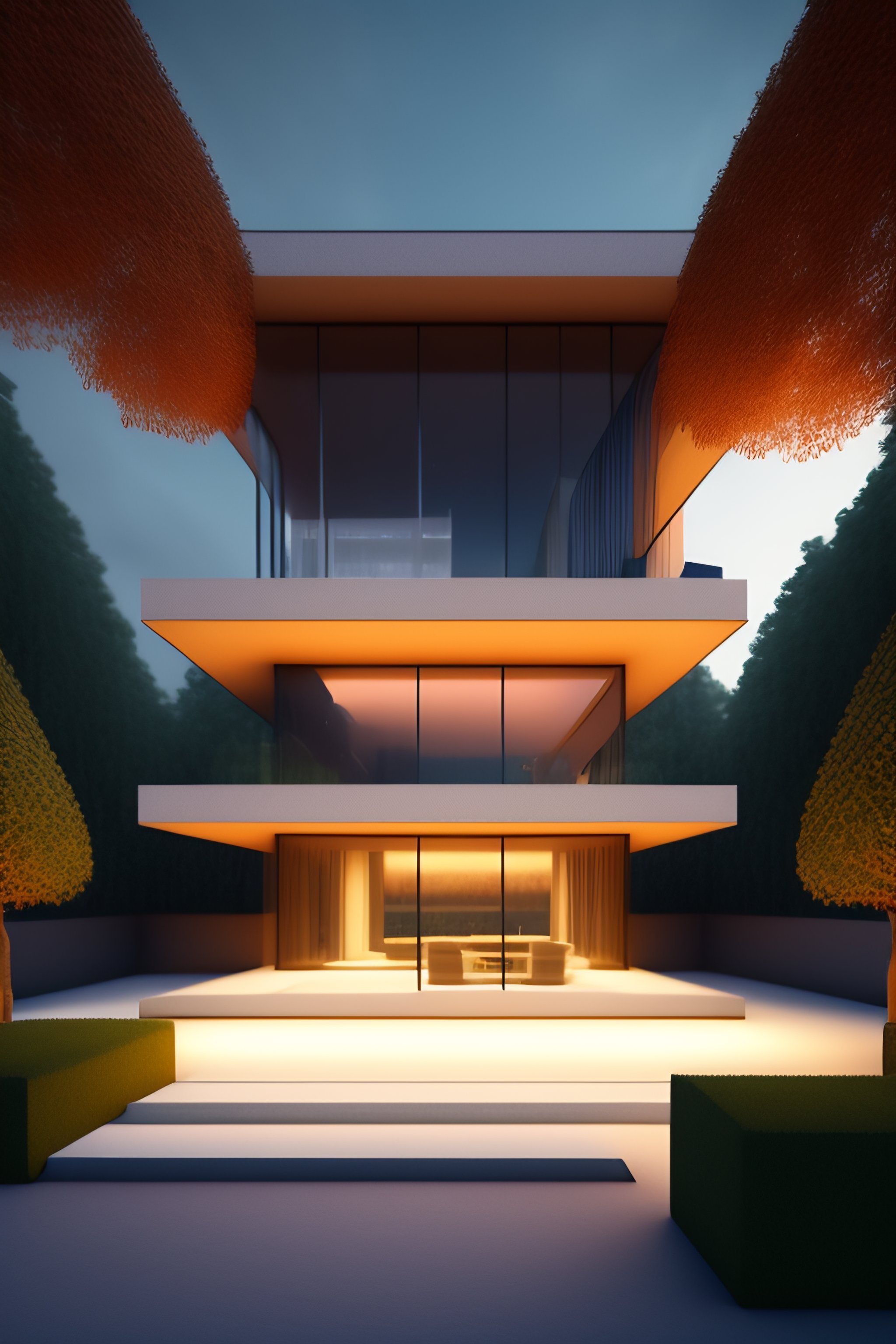 Picture of Lexica - The house is five floors, the lower floor is made of bricks ...