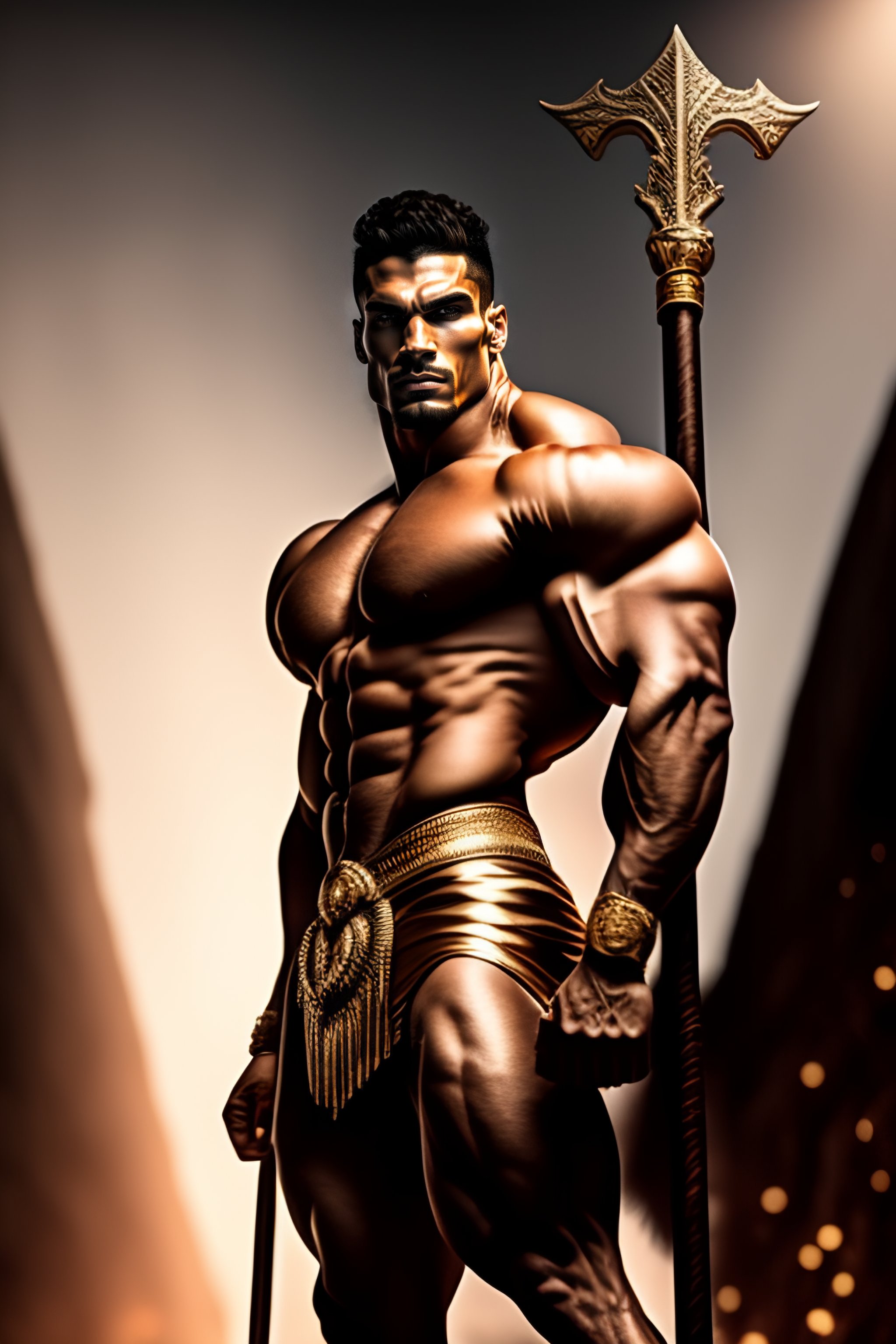 Lexica - Full body potrait of skinny ripped strong greek god and ...