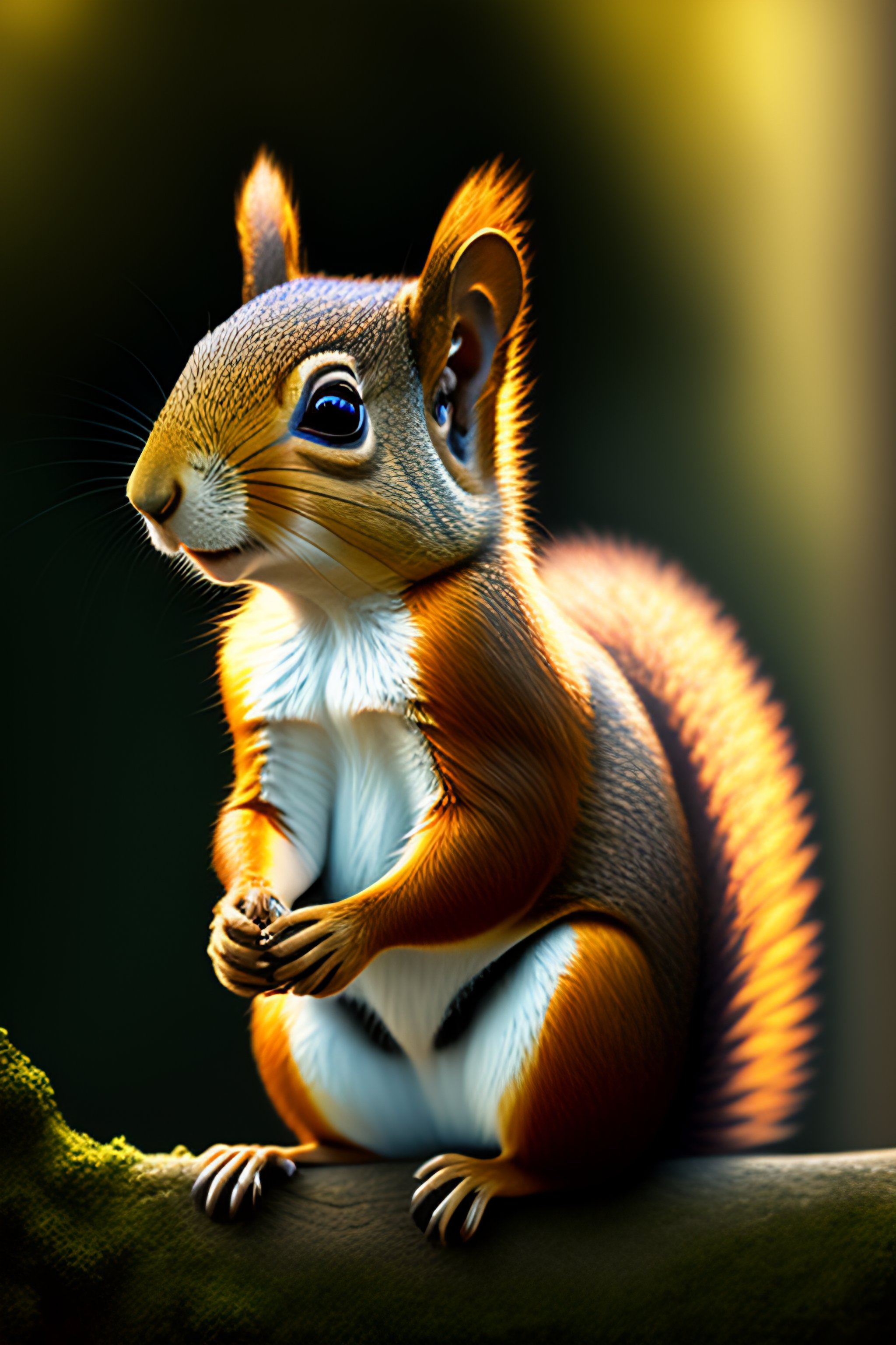 Lexica - Photo of a cute squirrel in the style of stefan kostic ...