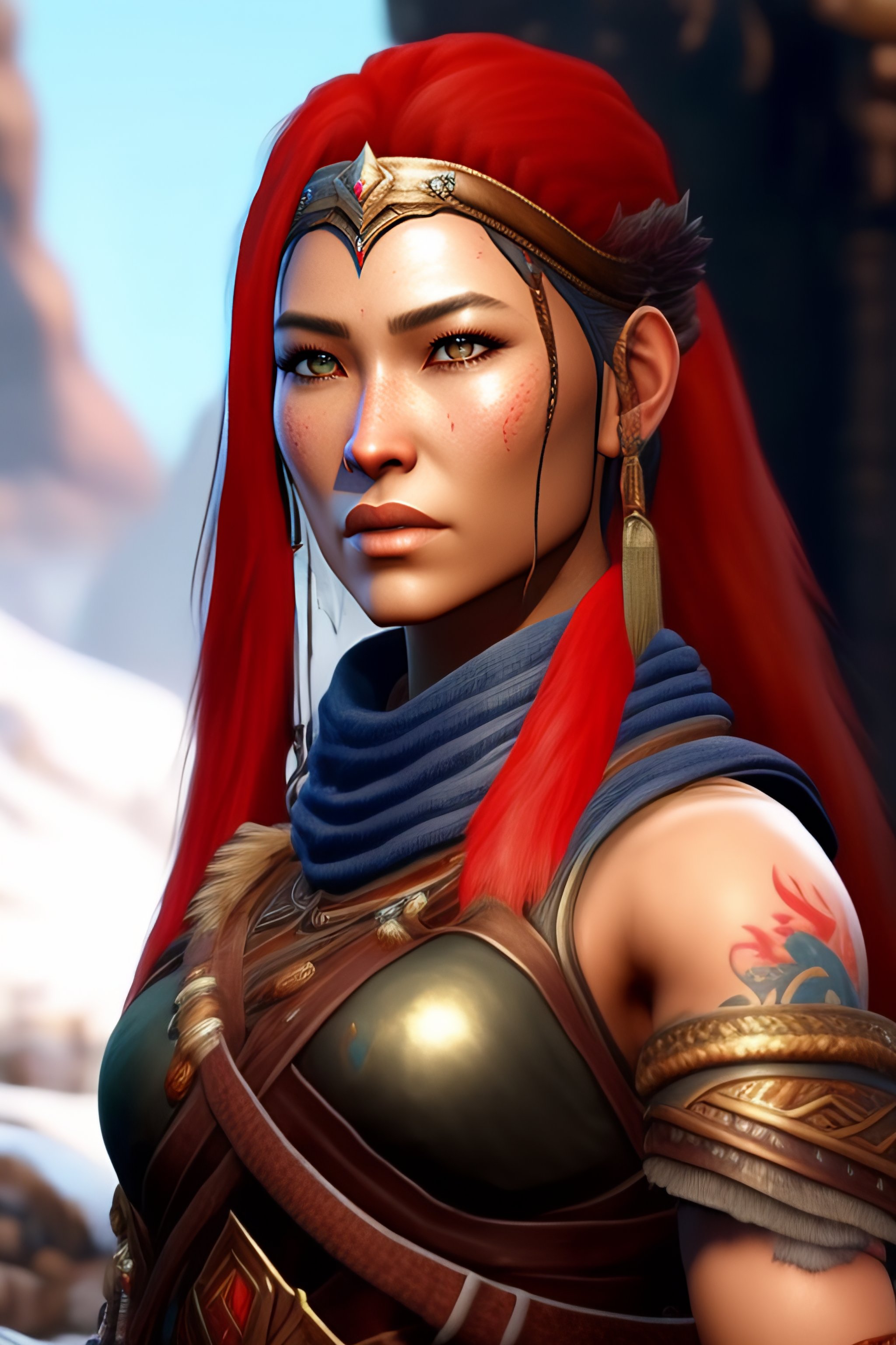 Lexica - Female character god of war ragnarok