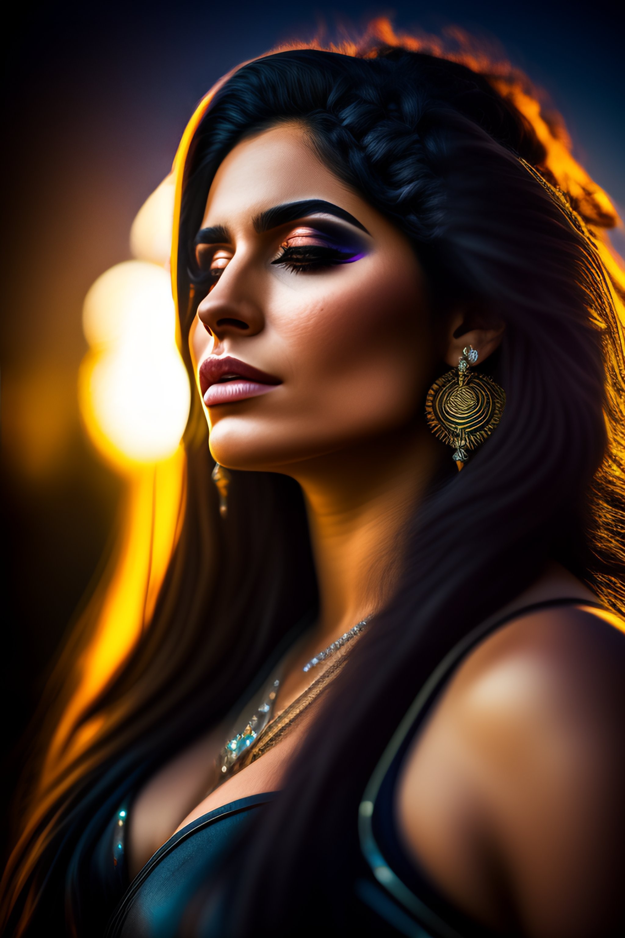 Lexica - Highly detailed portrait of a beautiful Hispanic female with ...