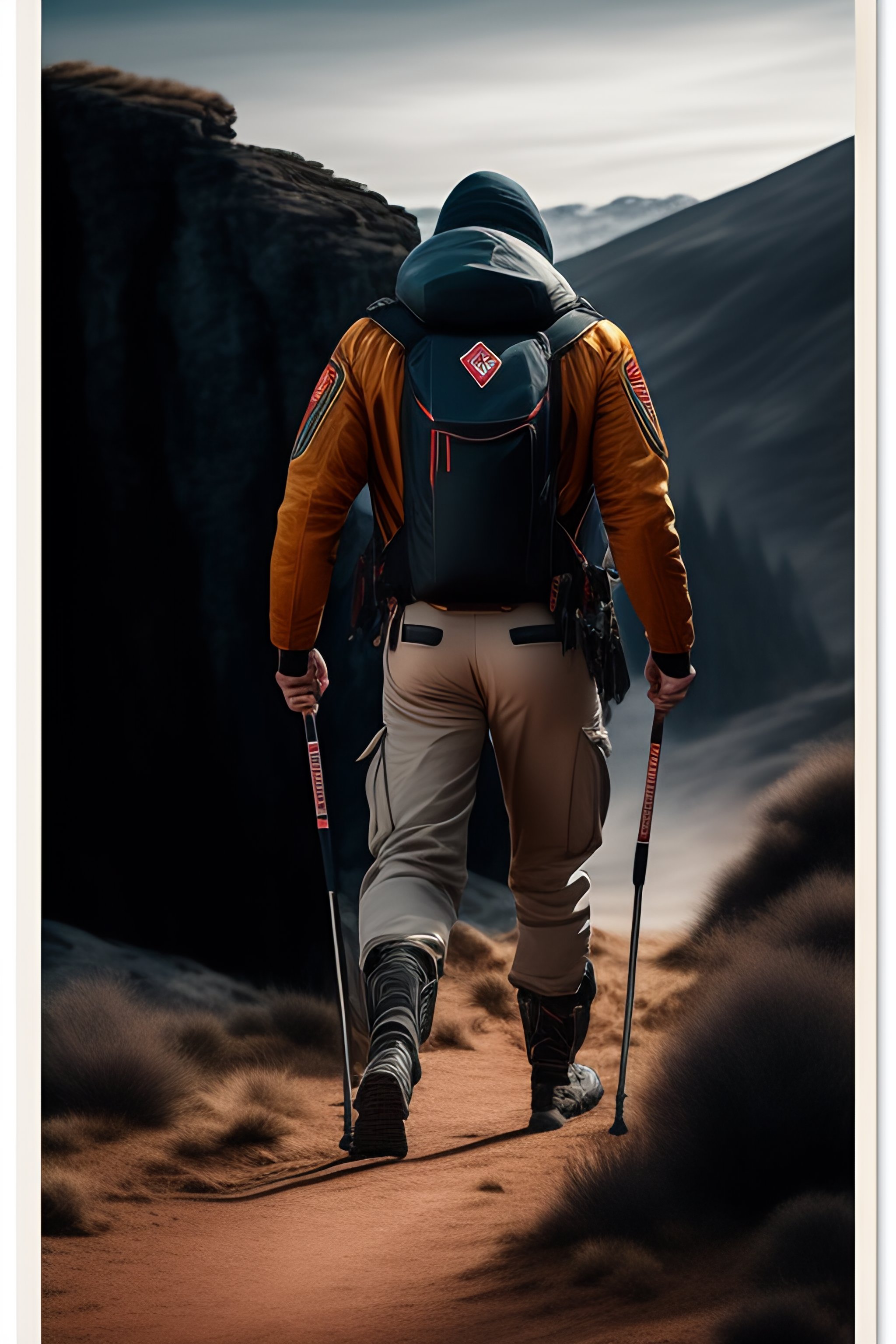 Lexica - Advertisement for crutches, highly detailed, rugged, dramatic ...